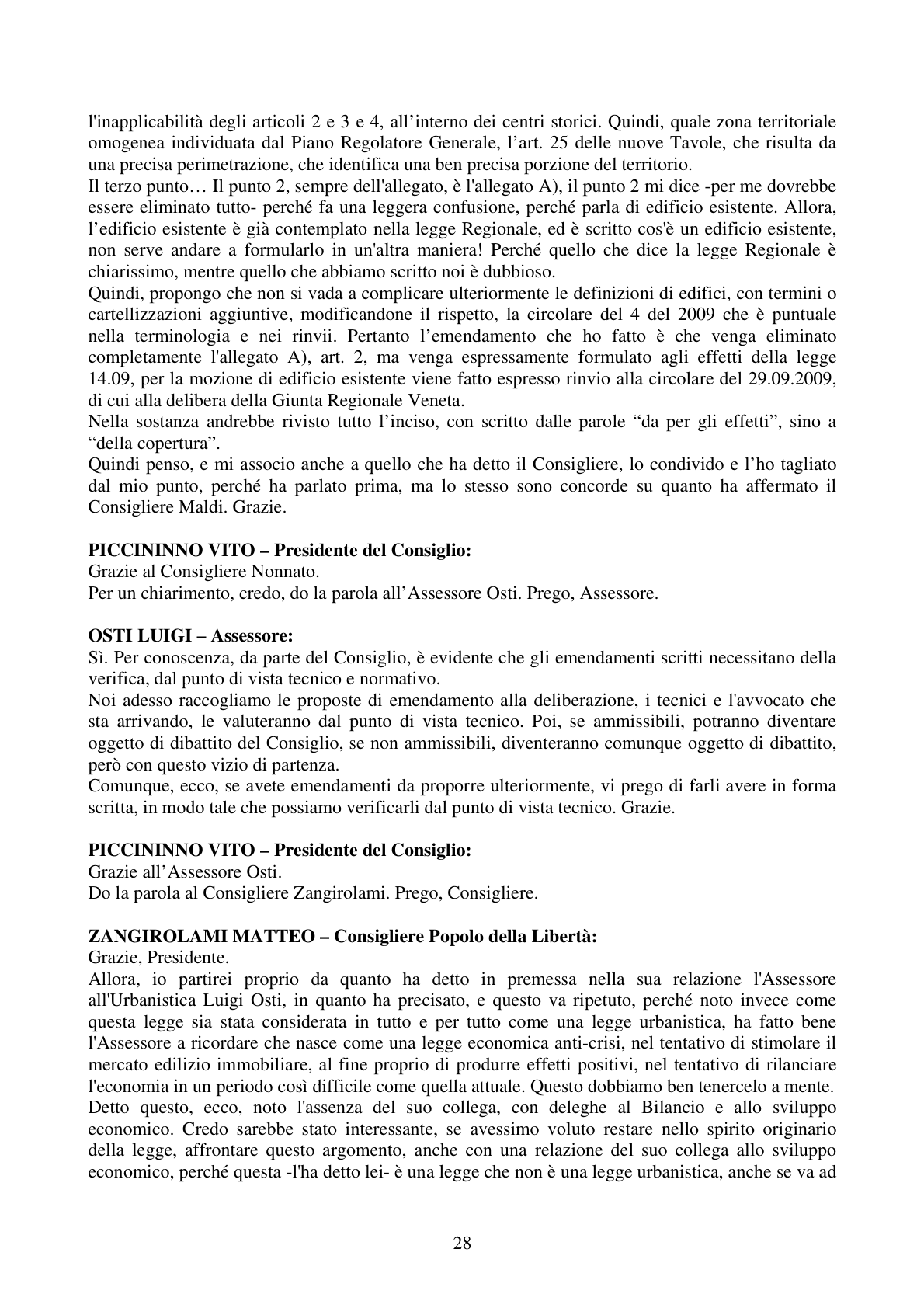 Pagina 28 del verbale
