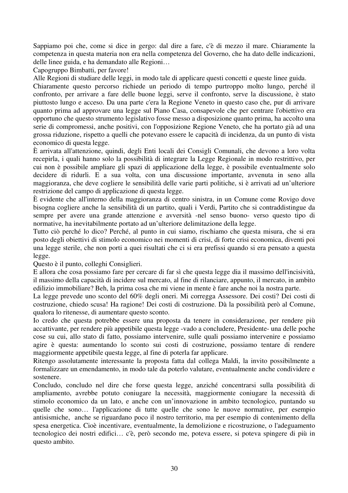 Pagina 30 del verbale