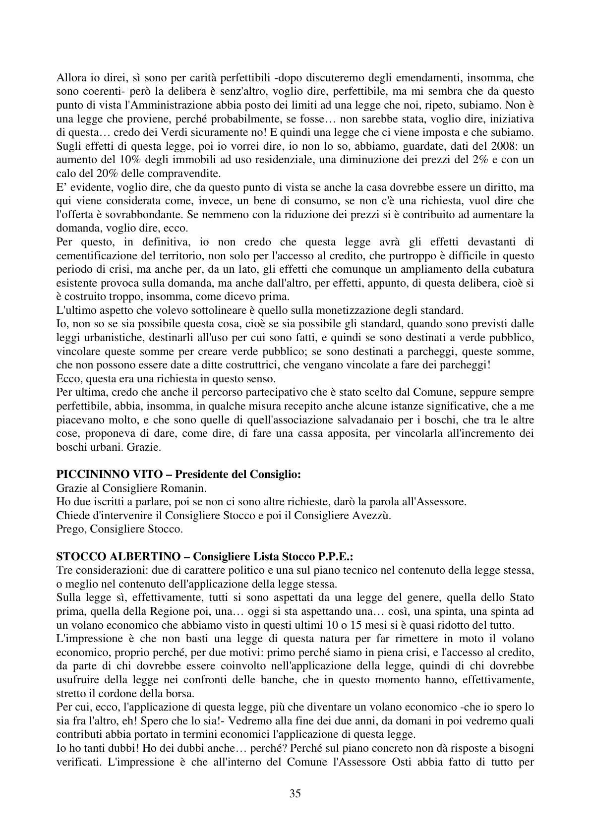 Pagina 35 del verbale