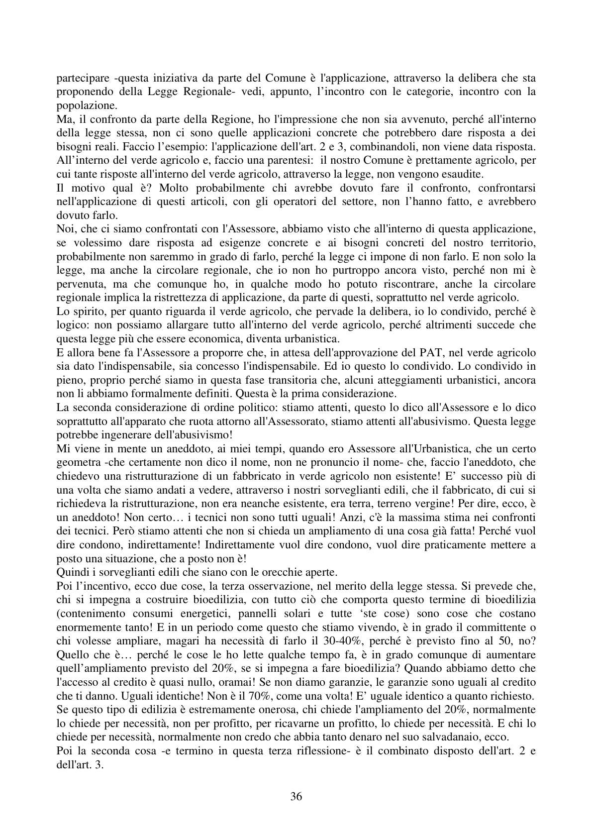 Pagina 36 del verbale