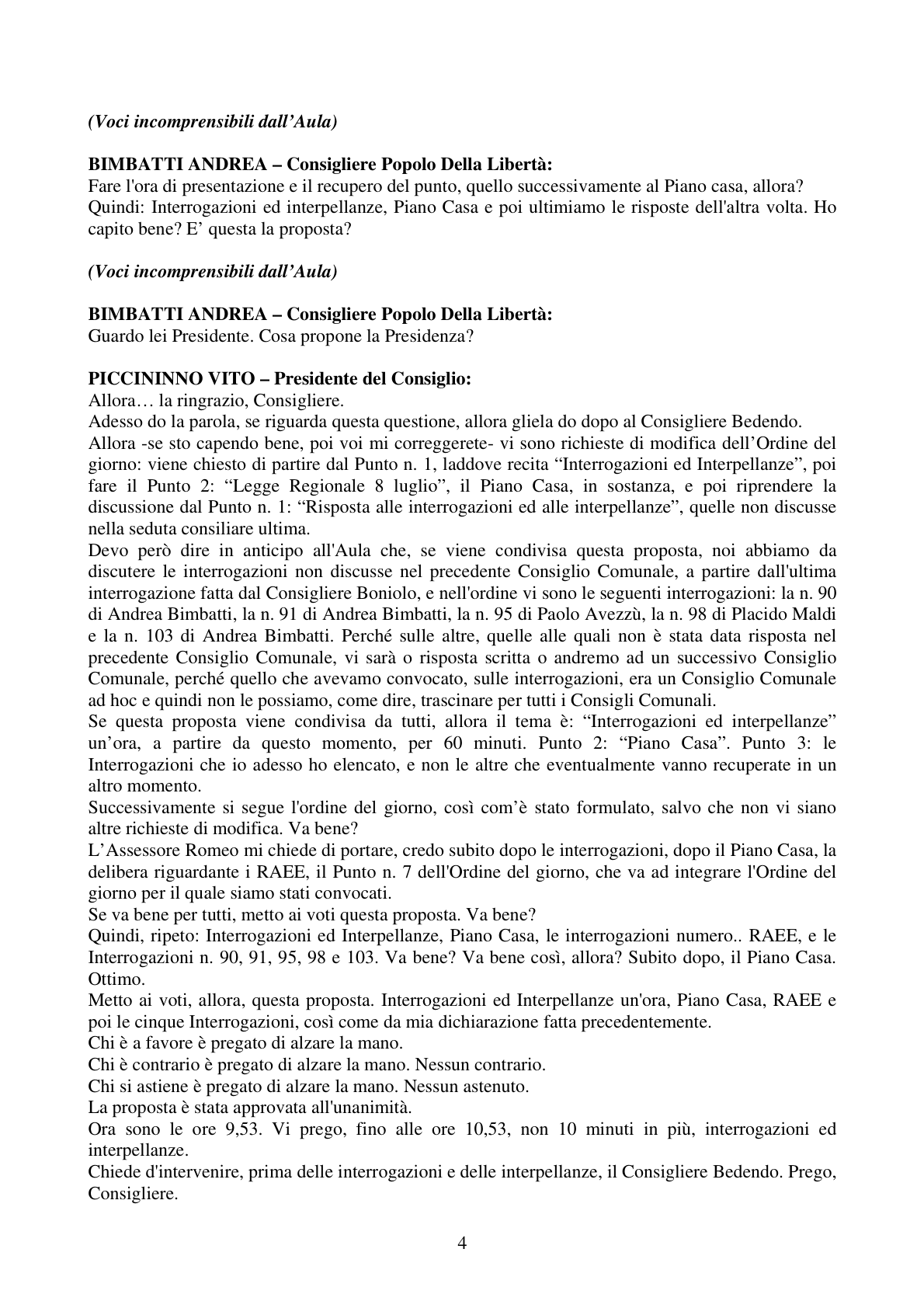 Pagina 4 del verbale