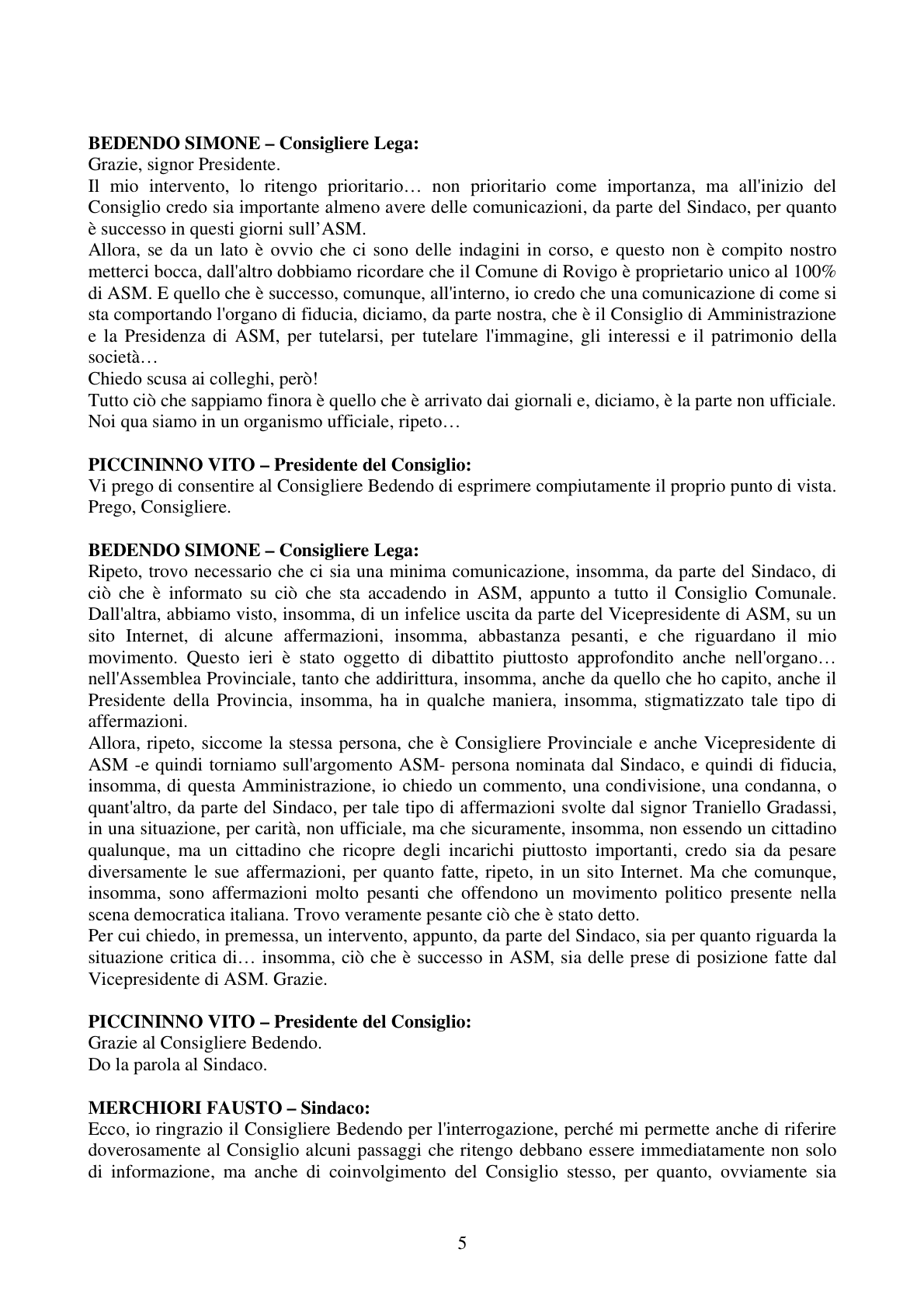 Pagina 5 del verbale