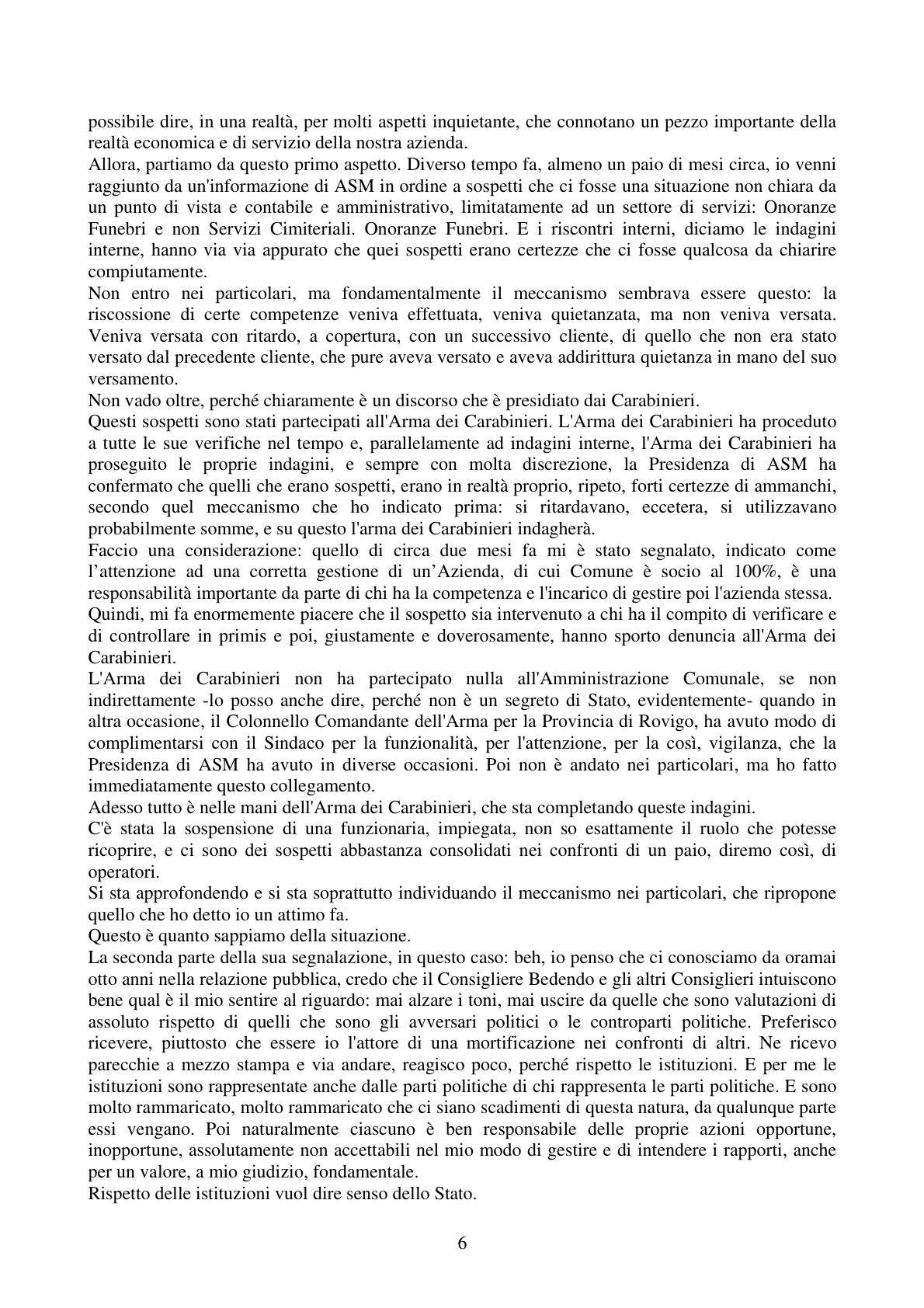 Pagina 6 del verbale