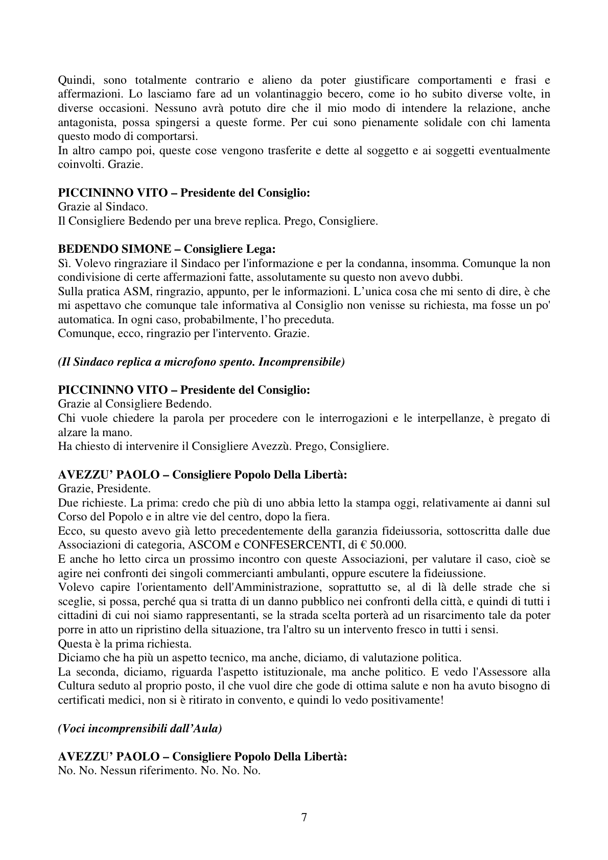 Pagina 7 del verbale
