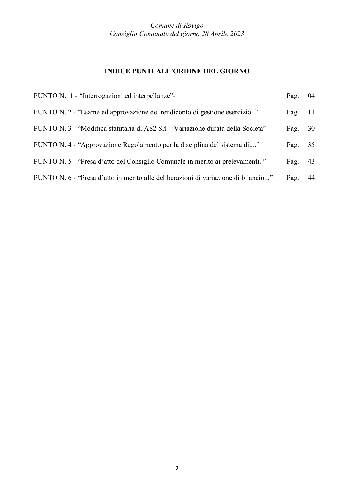 Pagina 2 del verbale
