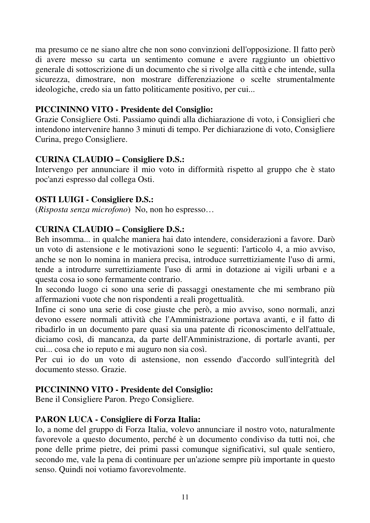 Pagina 11 del verbale