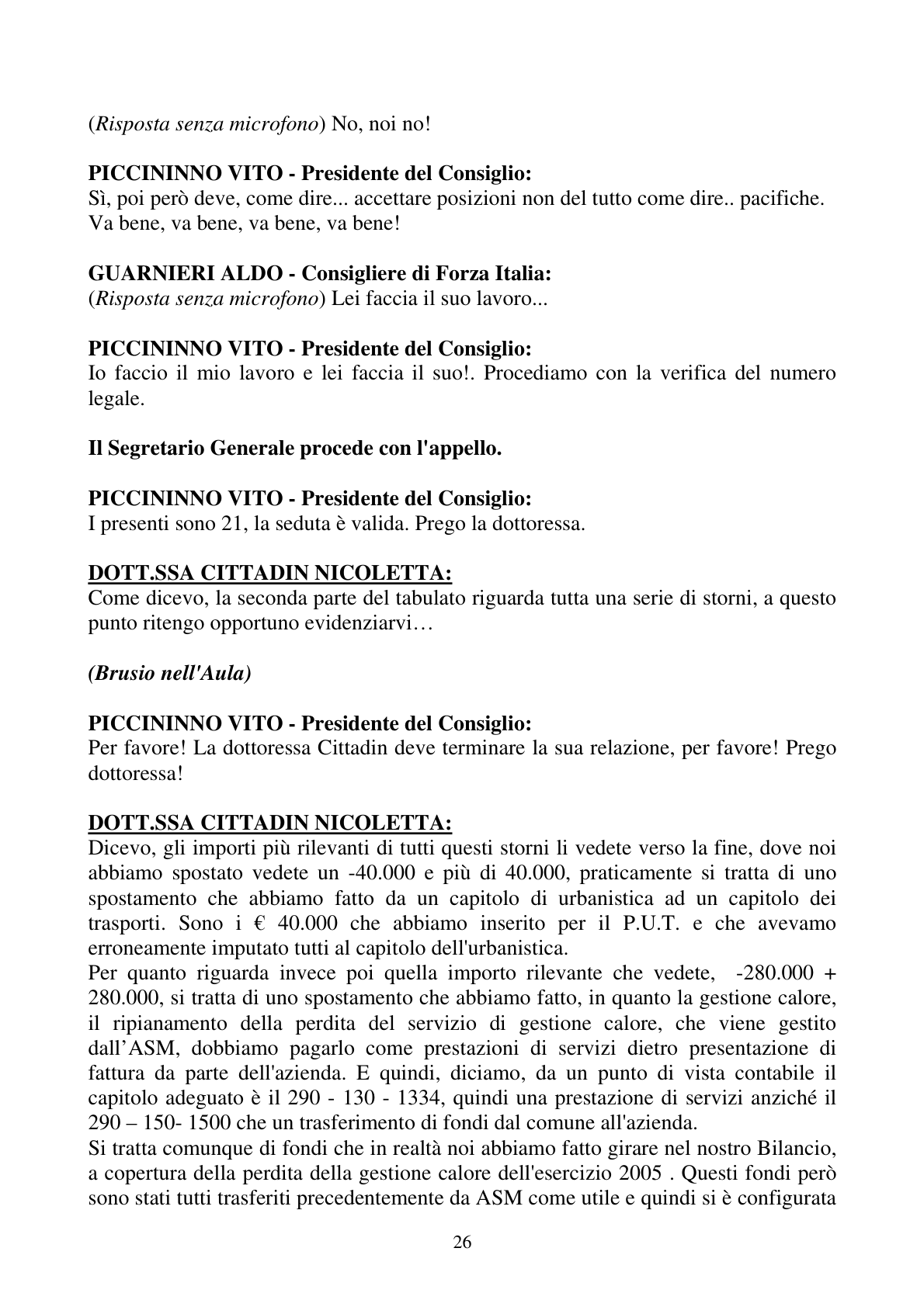 Pagina 26 del verbale