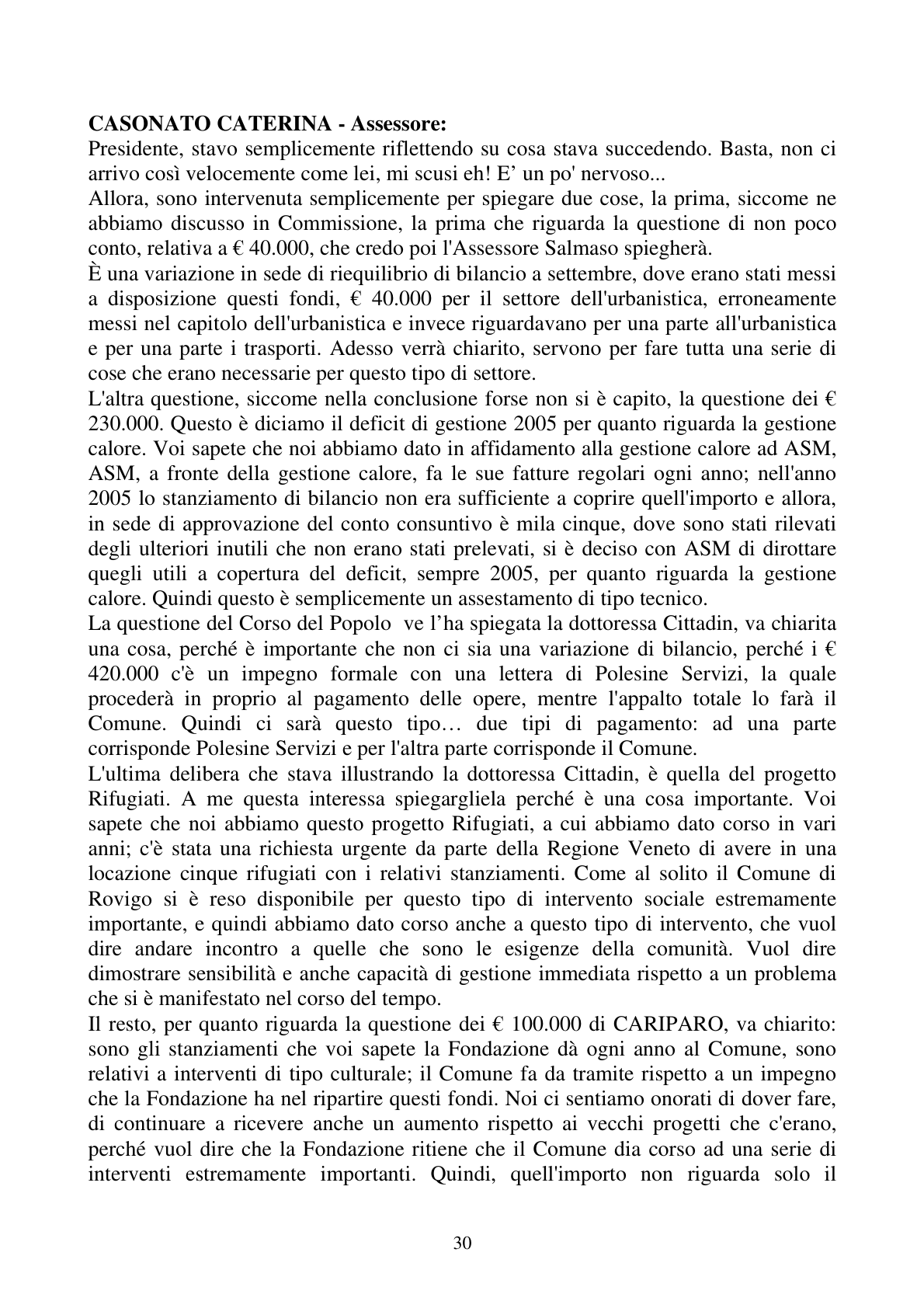 Pagina 30 del verbale