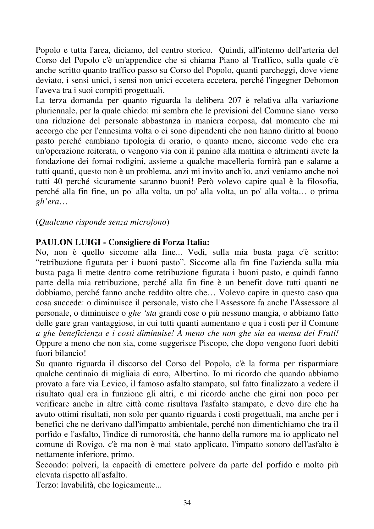 Pagina 34 del verbale