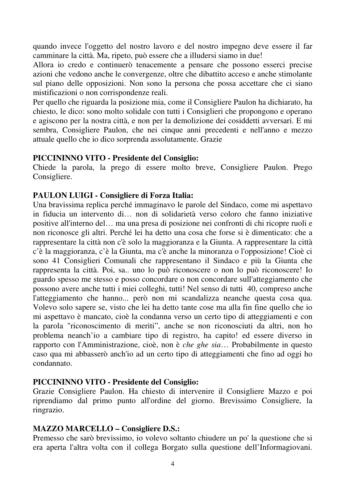 Pagina 4 del verbale