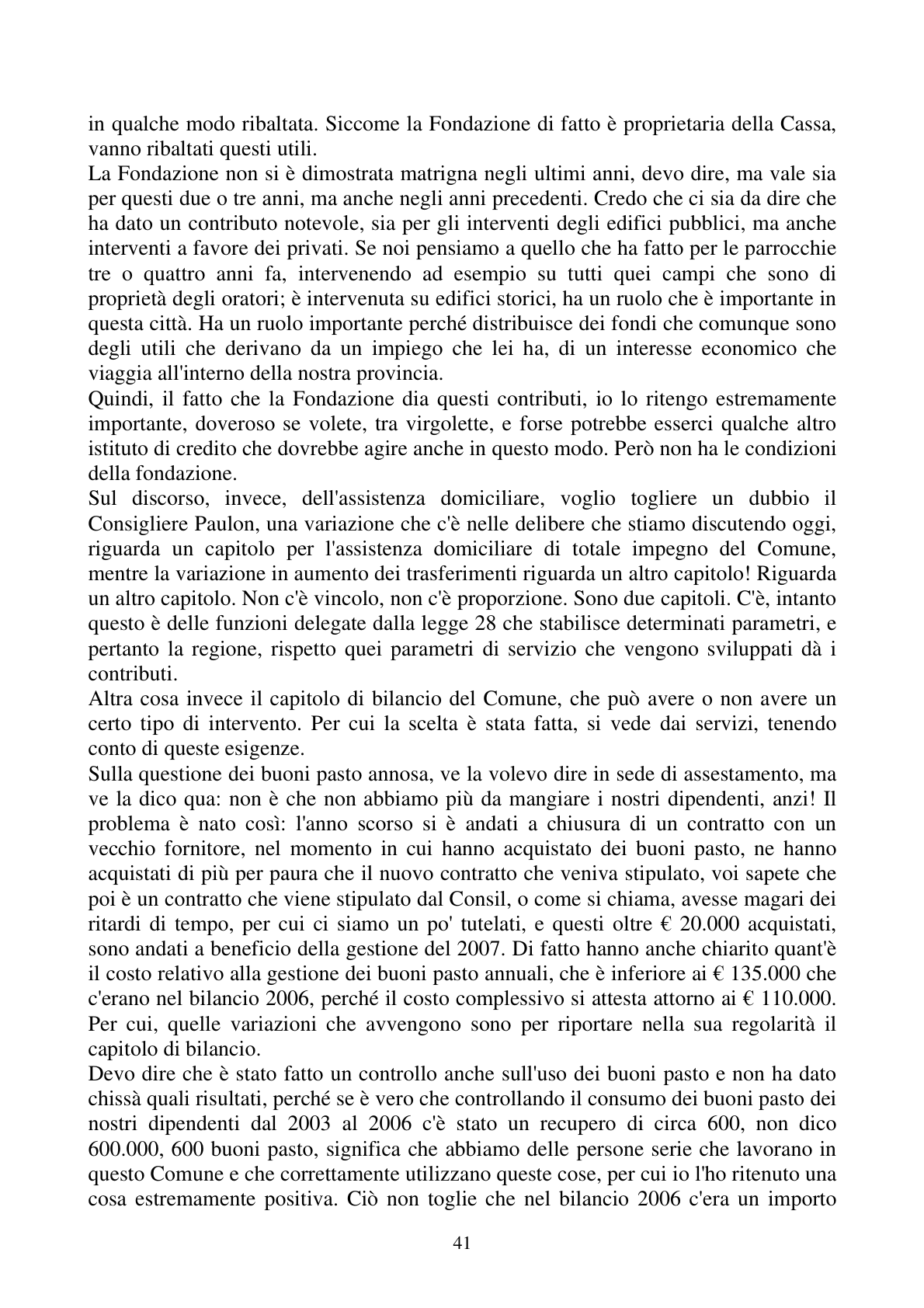Pagina 41 del verbale