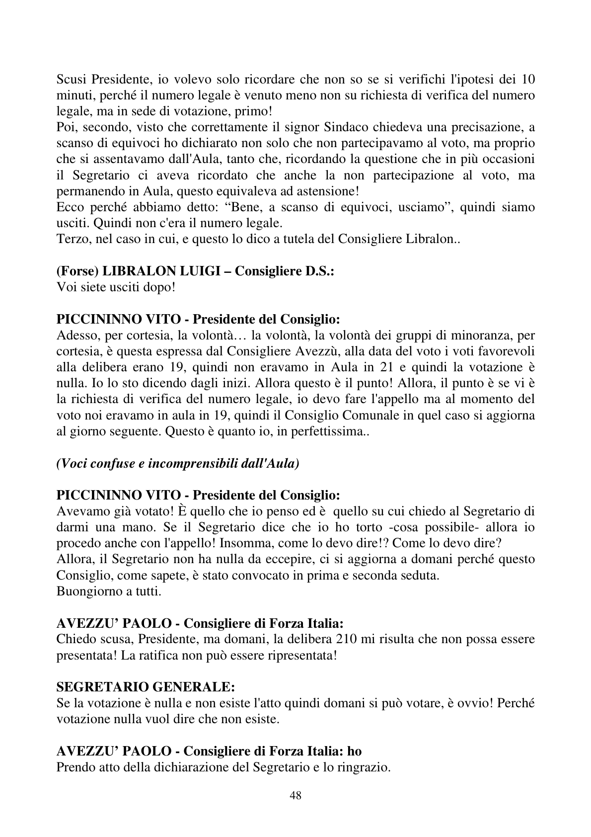 Pagina 48 del verbale