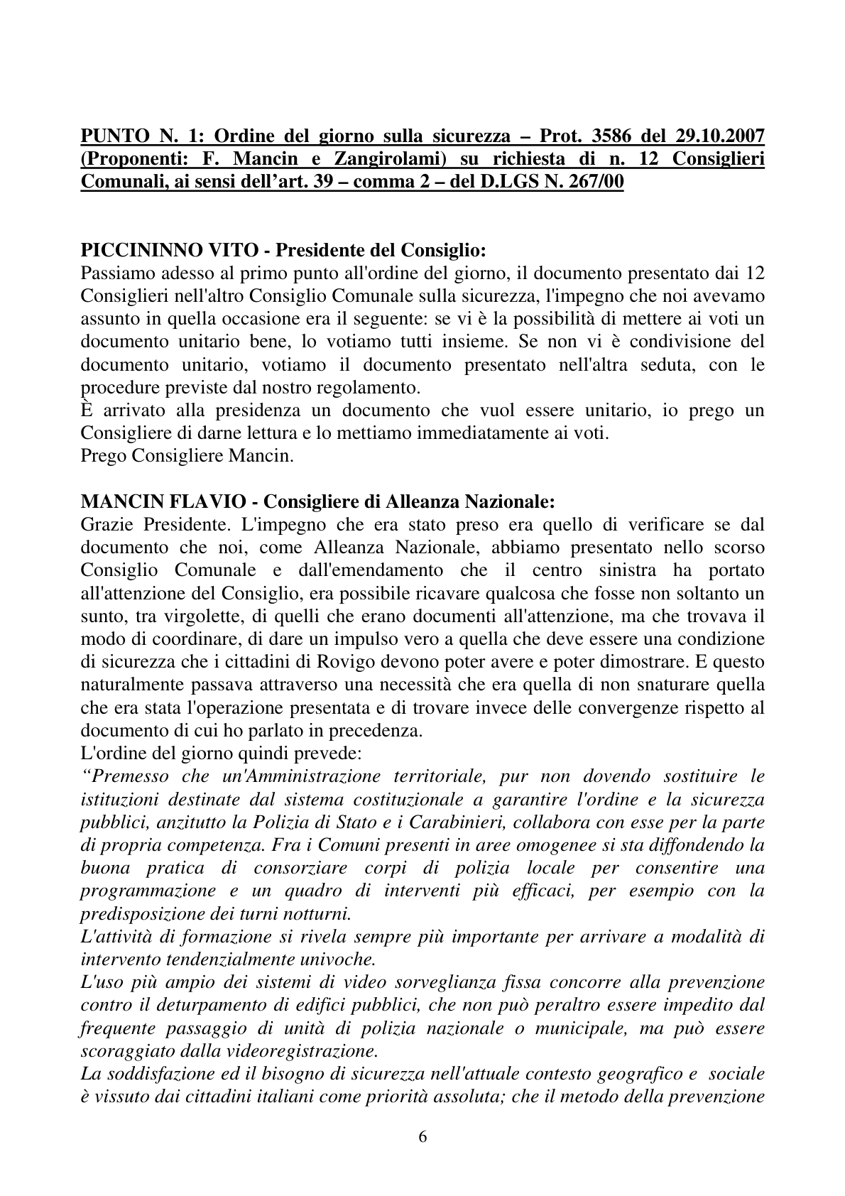 Pagina 6 del verbale