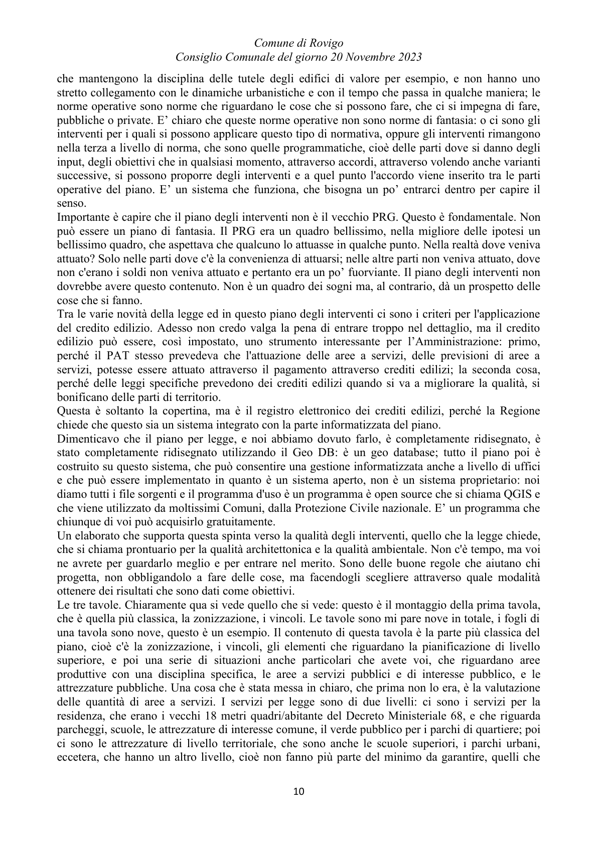 Pagina 10 del verbale