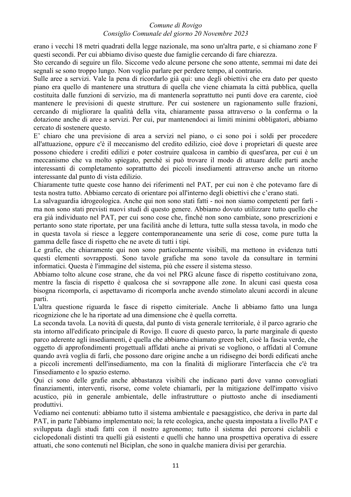 Pagina 11 del verbale