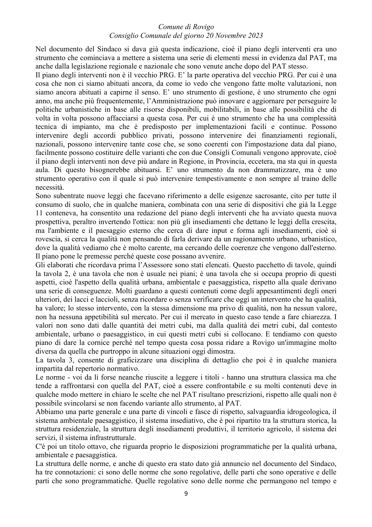 Pagina 9 del verbale