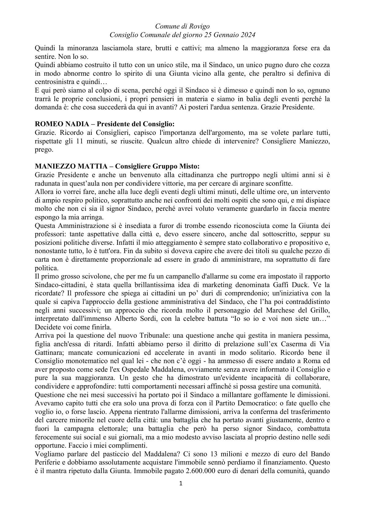 Pagina 12 del verbale