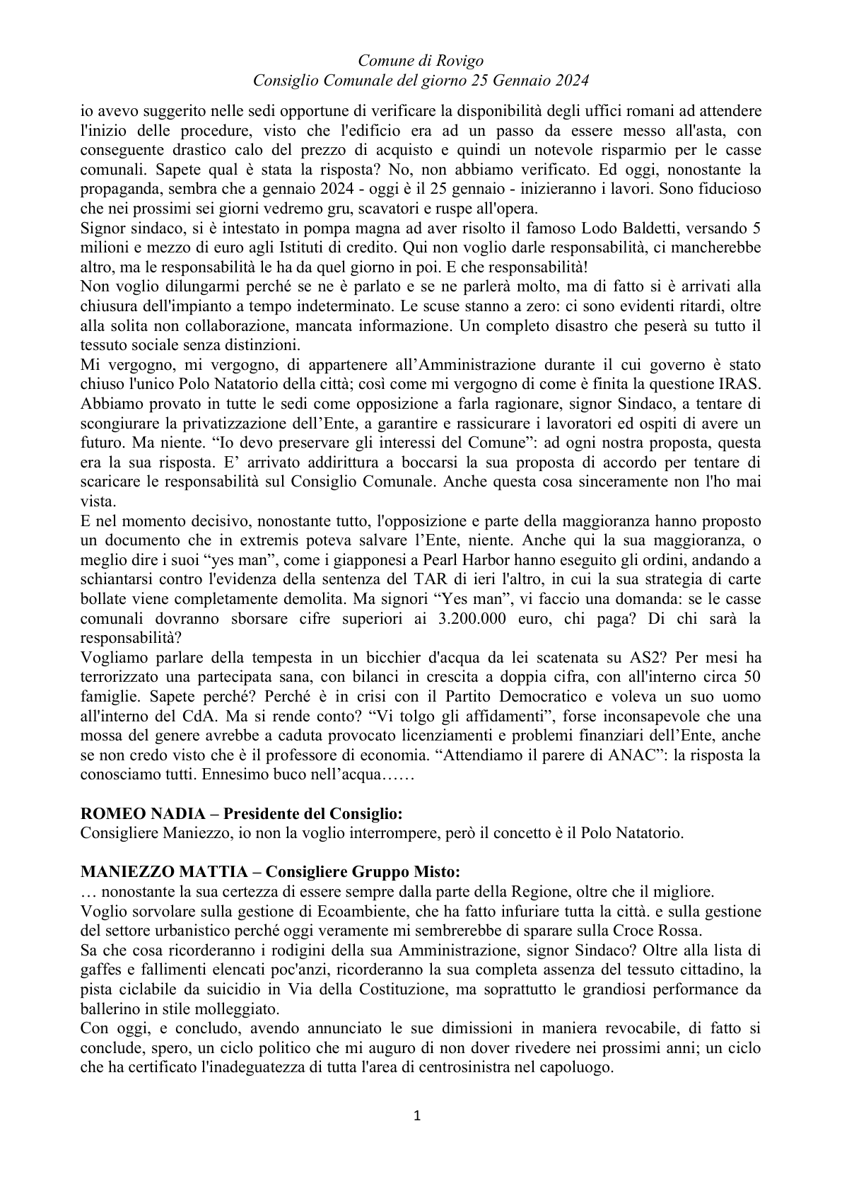 Pagina 13 del verbale
