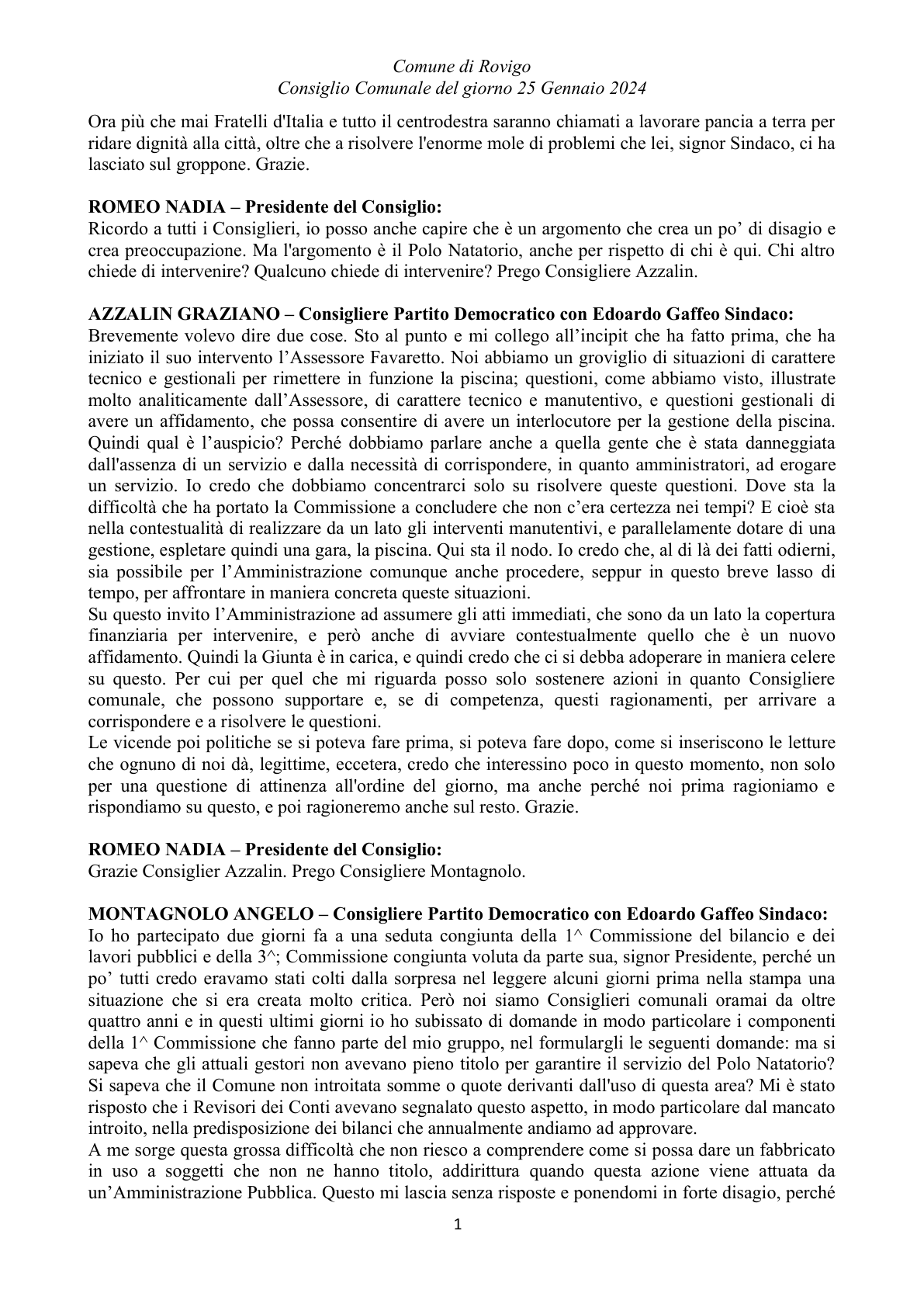 Pagina 14 del verbale