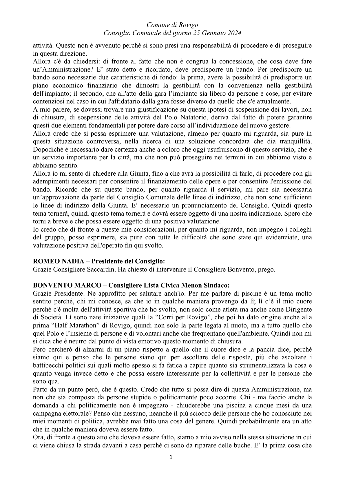 Pagina 18 del verbale