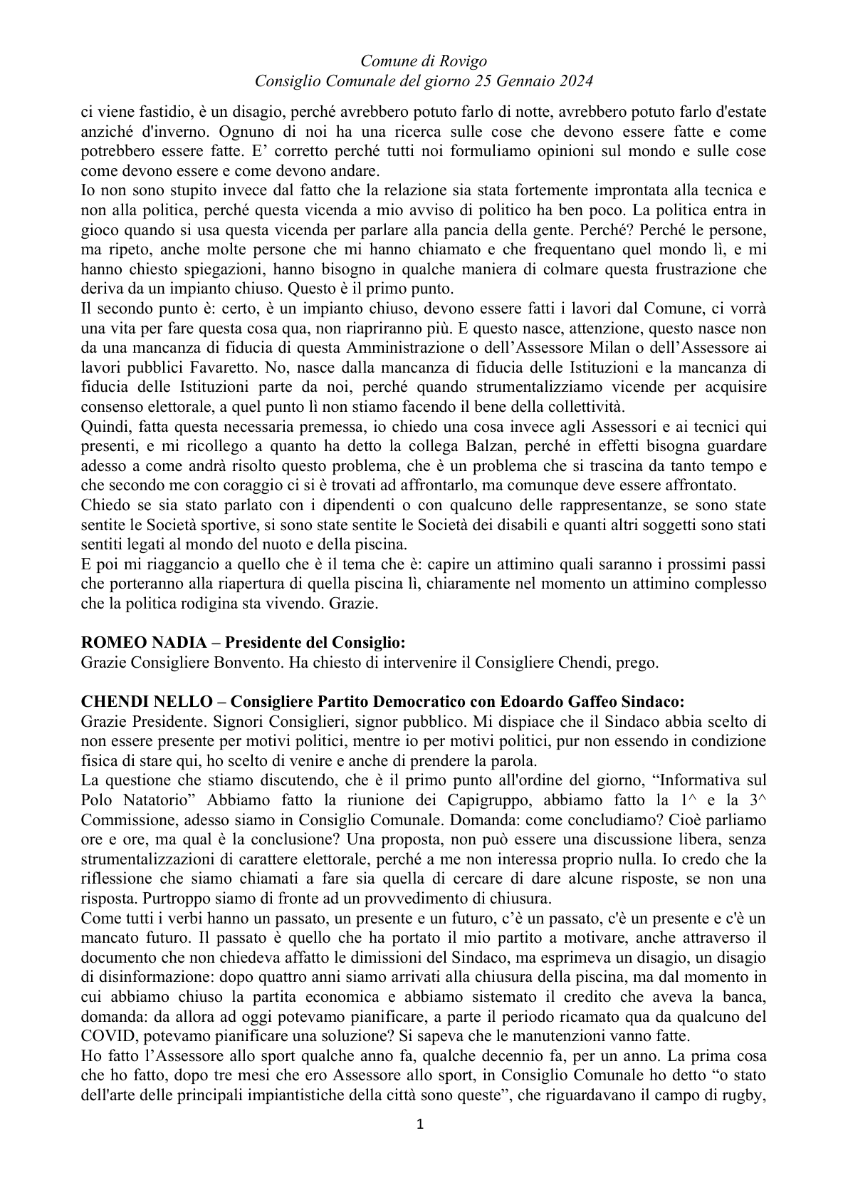 Pagina 19 del verbale