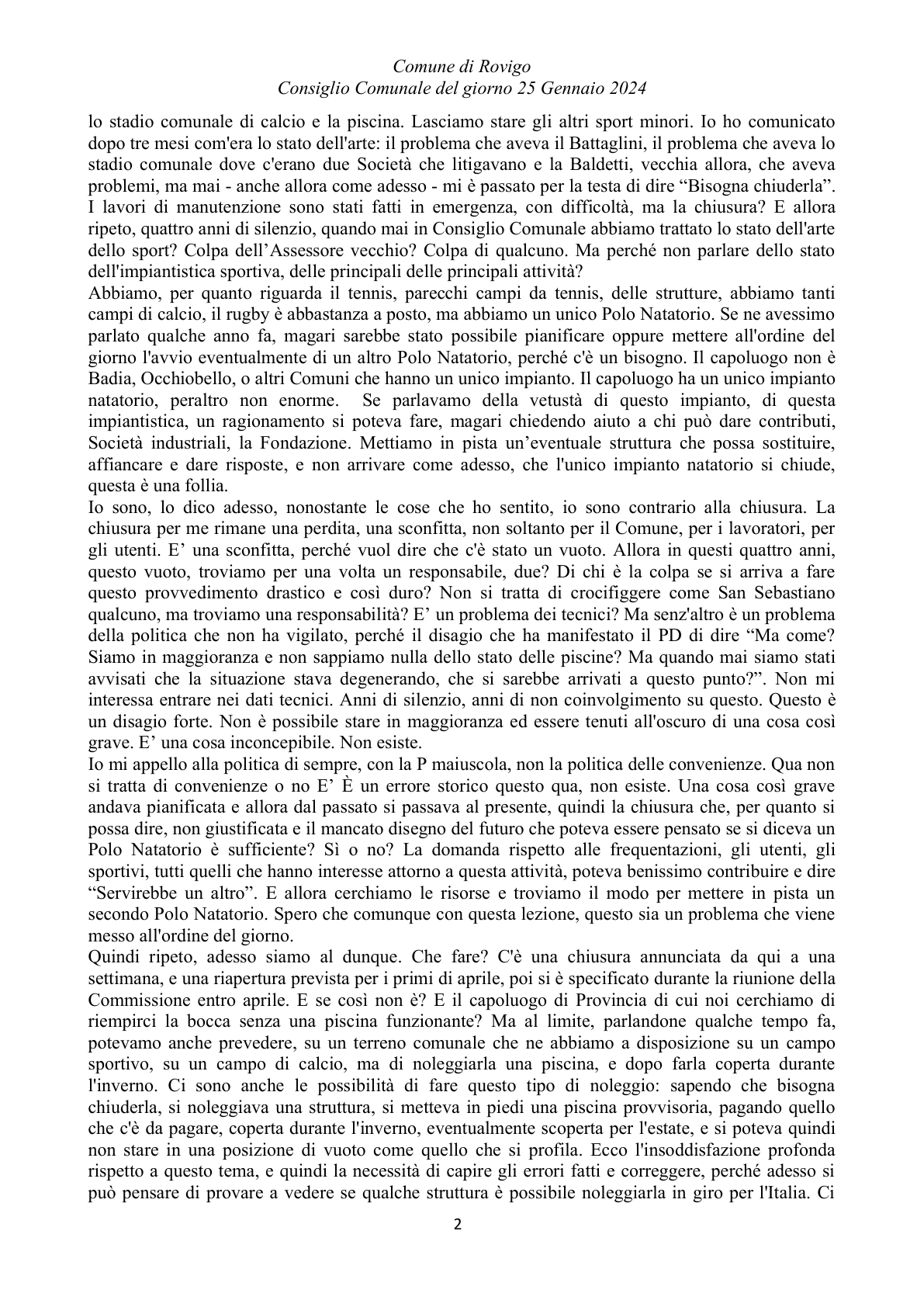 Pagina 20 del verbale