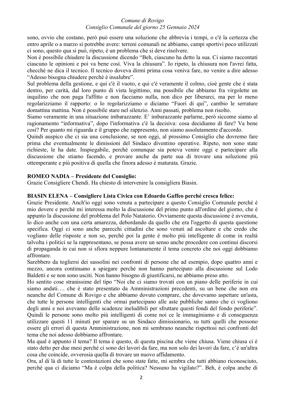 Pagina 21 del verbale