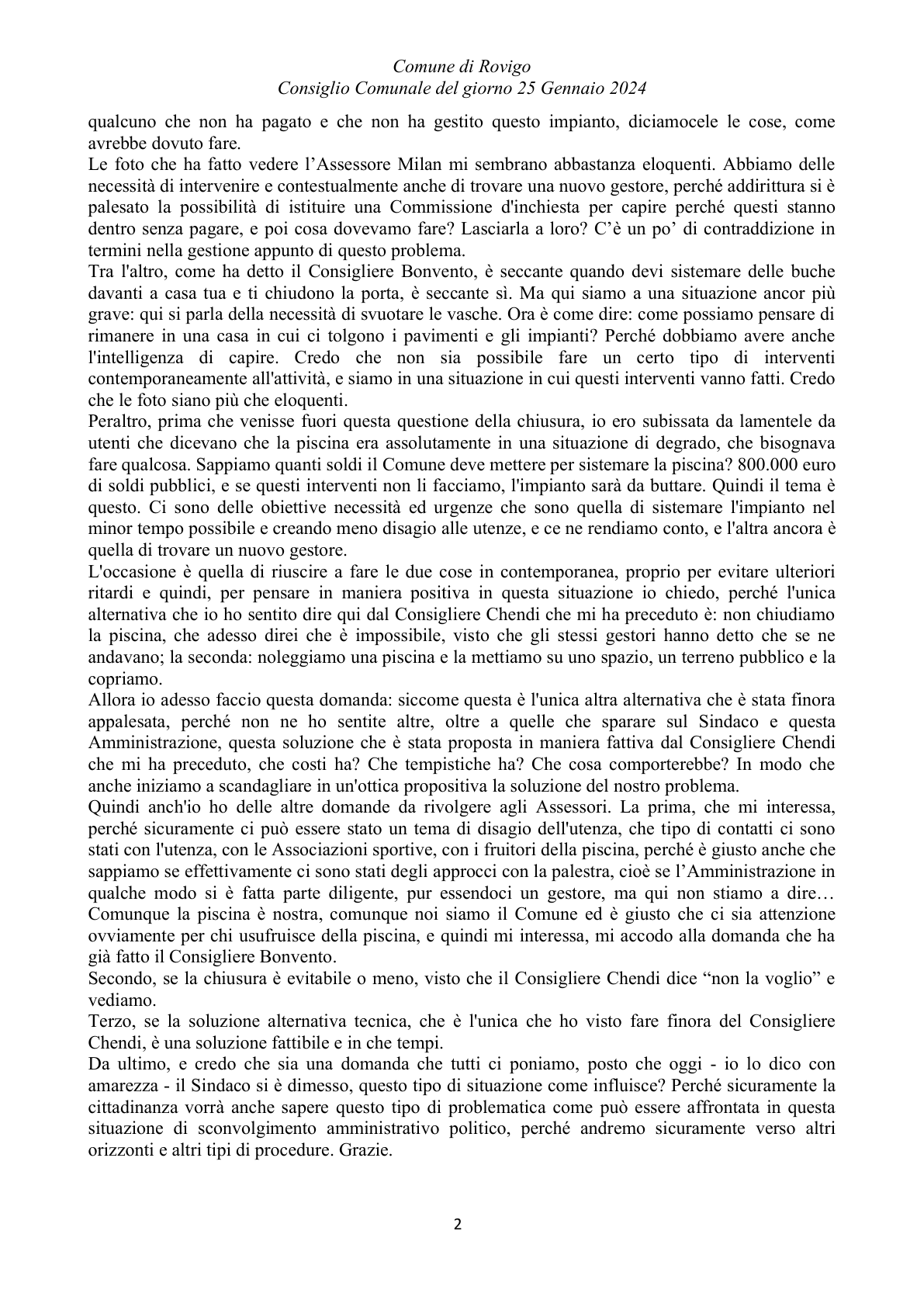 Pagina 22 del verbale