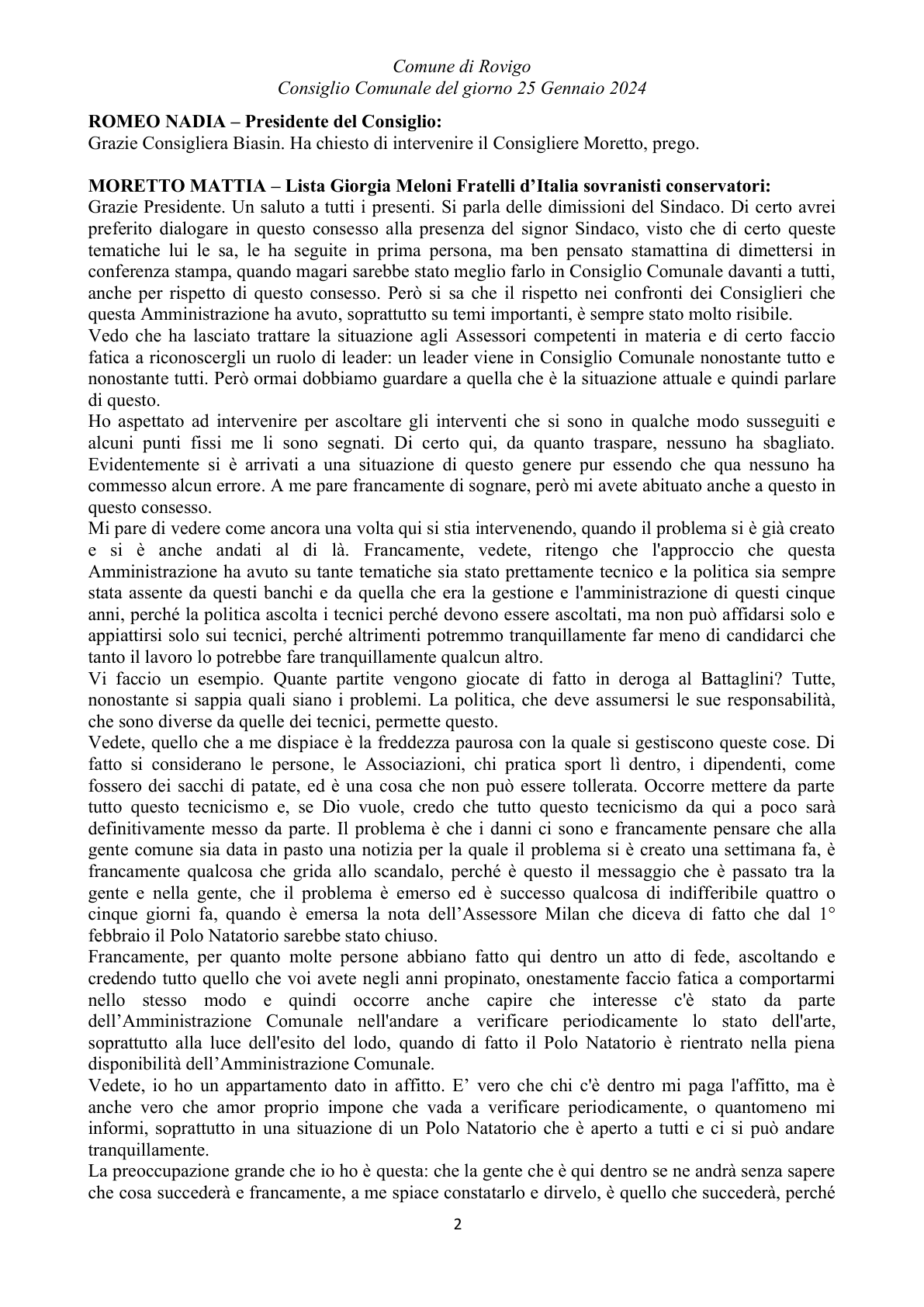 Pagina 23 del verbale