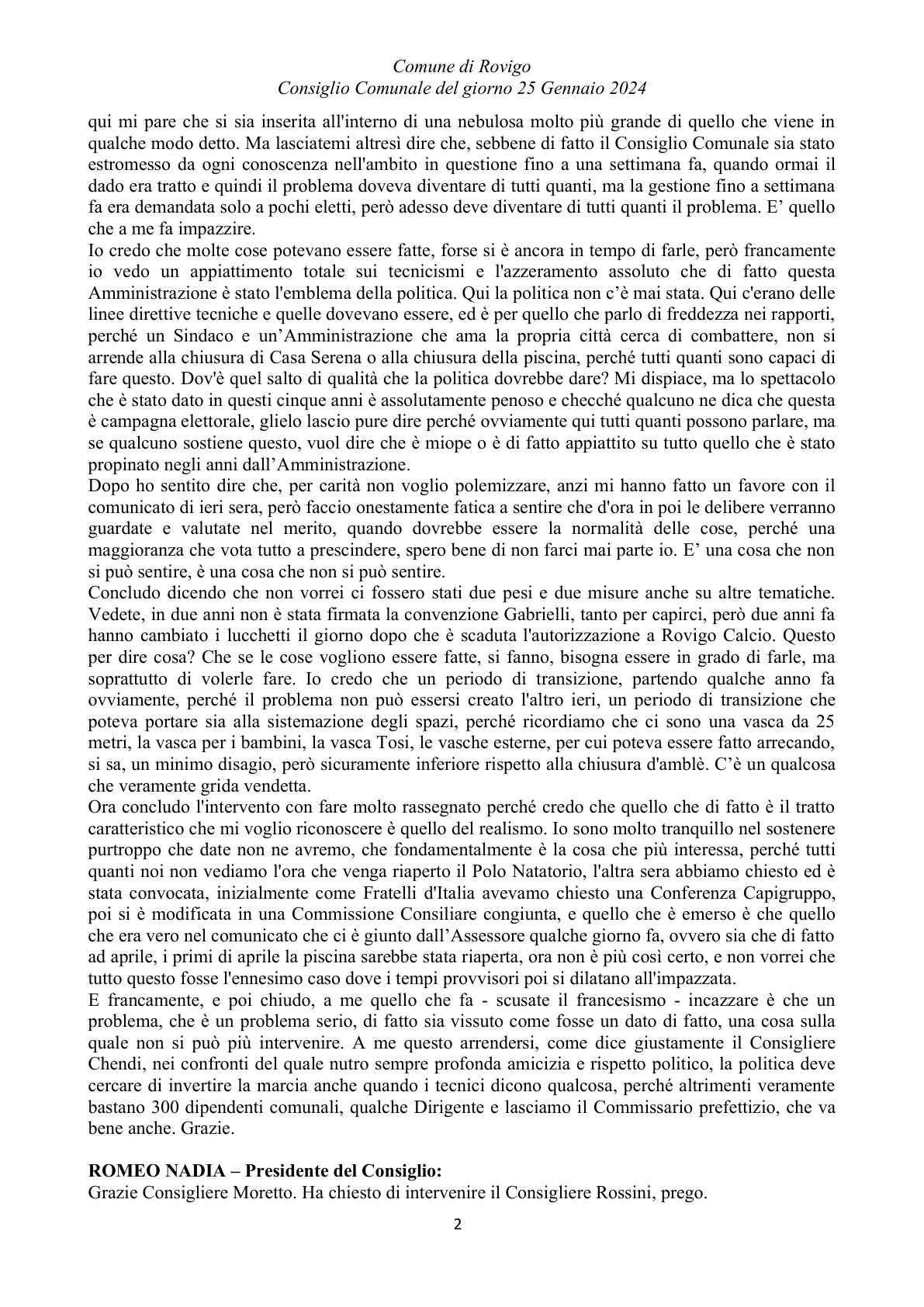 Pagina 24 del verbale
