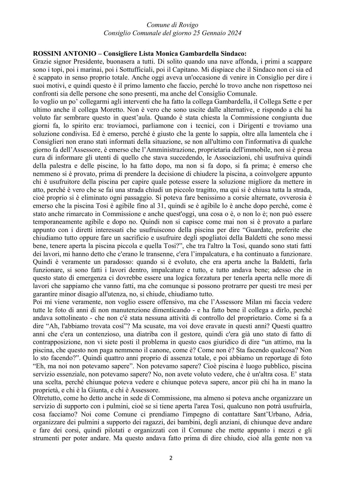 Pagina 25 del verbale