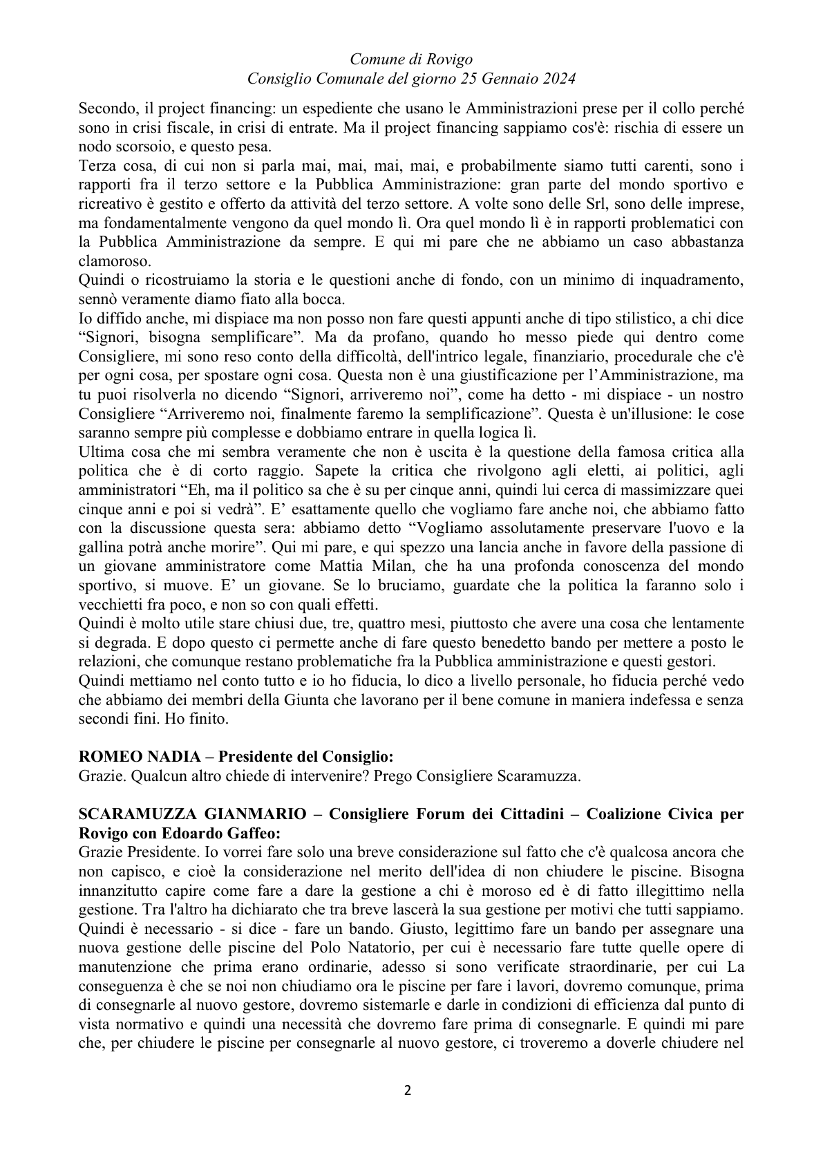 Pagina 28 del verbale