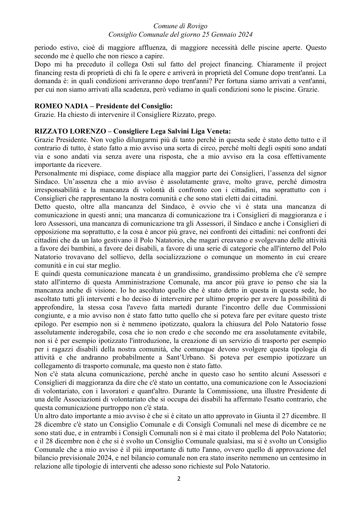 Pagina 29 del verbale