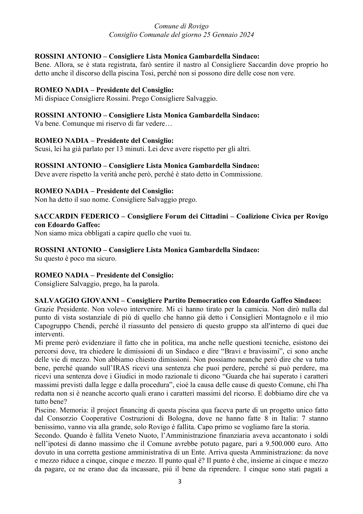 Pagina 36 del verbale