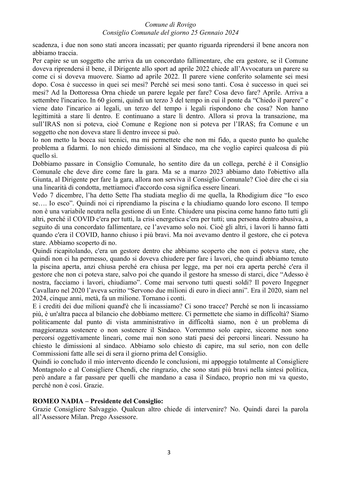 Pagina 37 del verbale