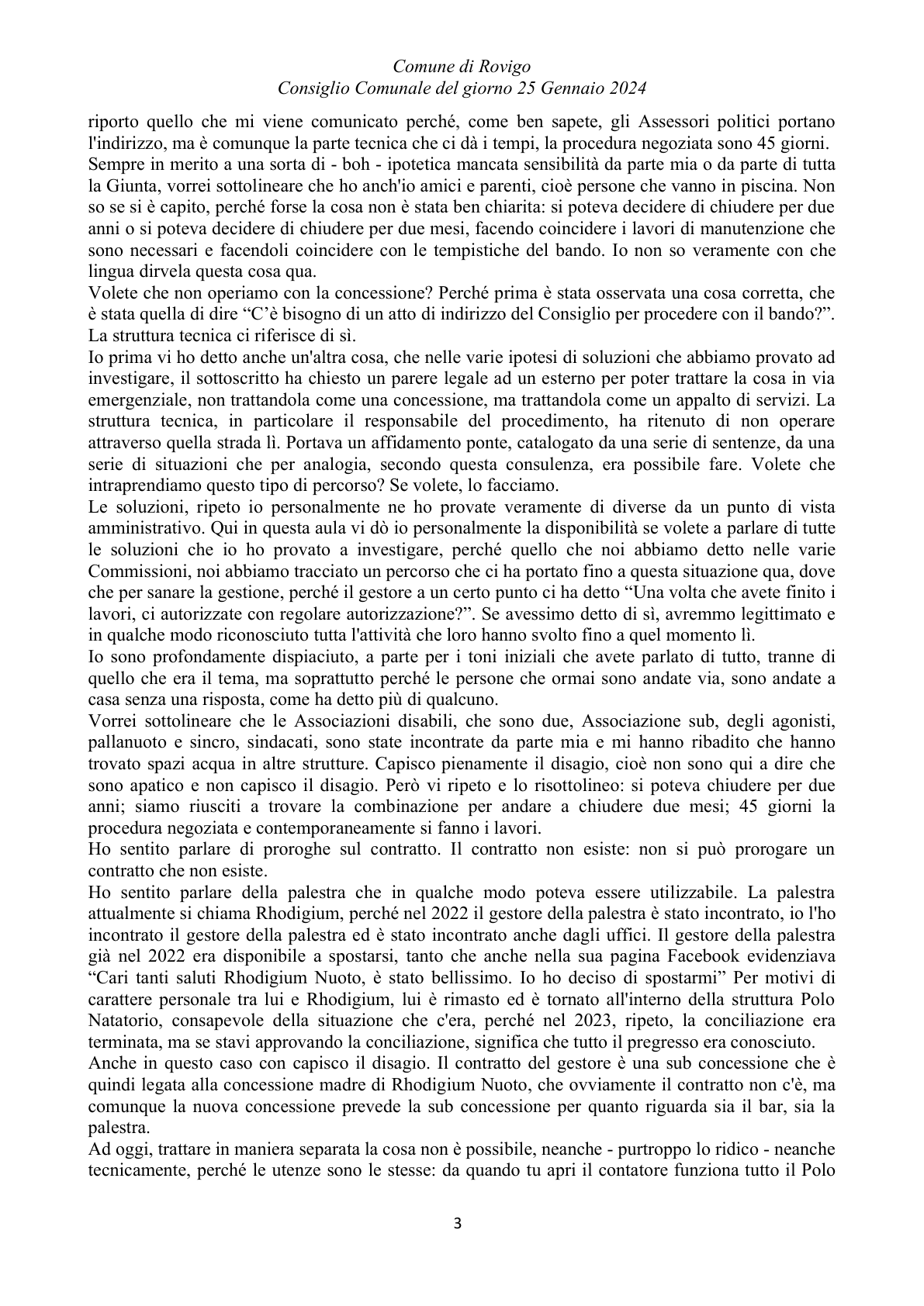 Pagina 39 del verbale
