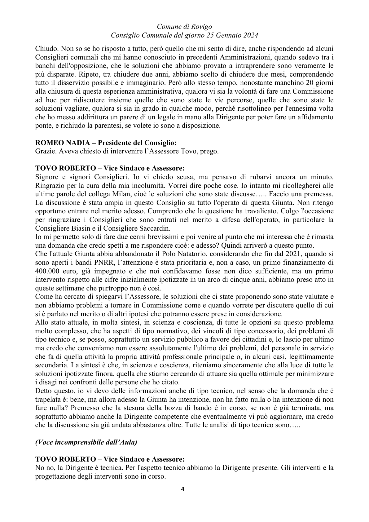 Pagina 41 del verbale