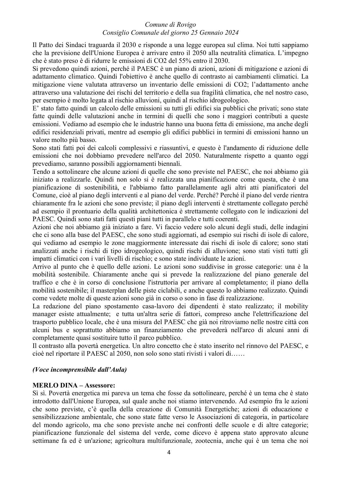 Pagina 44 del verbale
