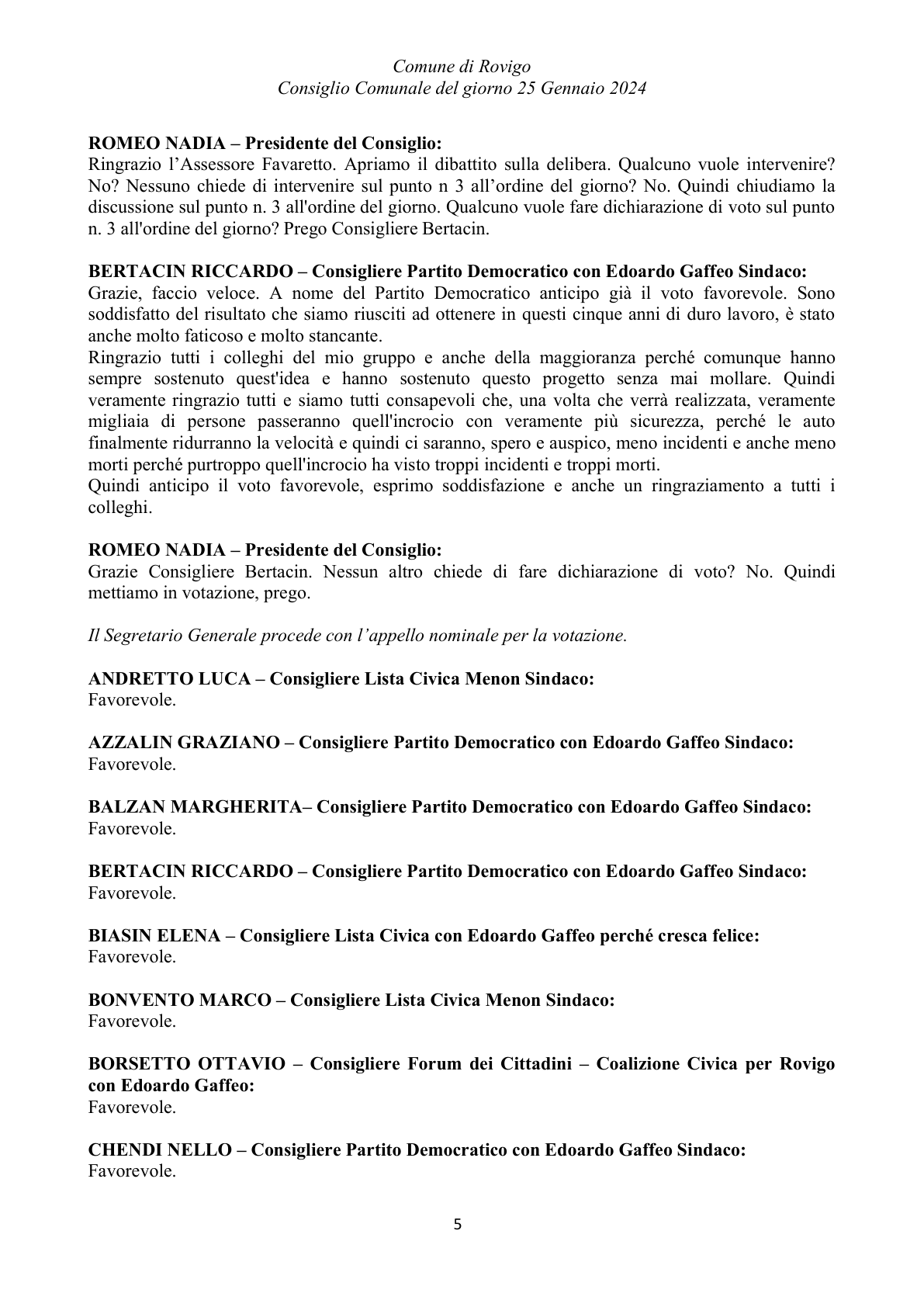 Pagina 50 del verbale