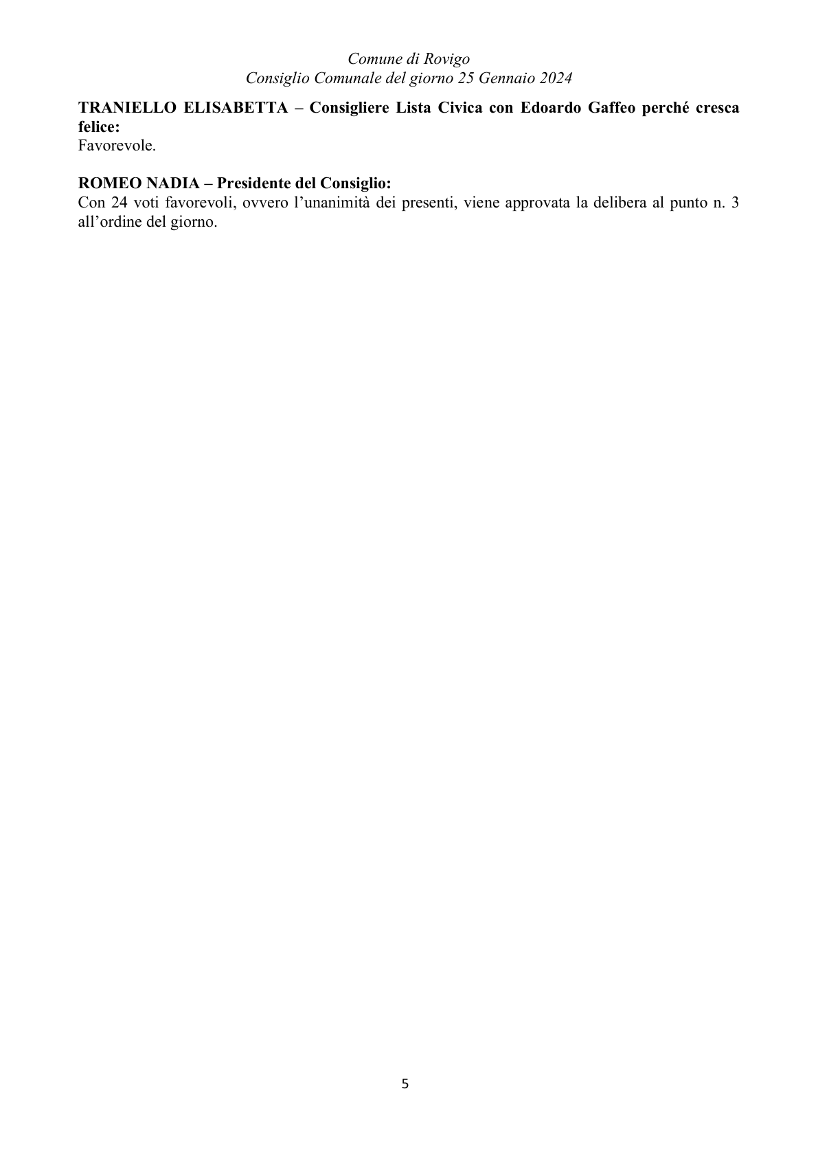 Pagina 52 del verbale