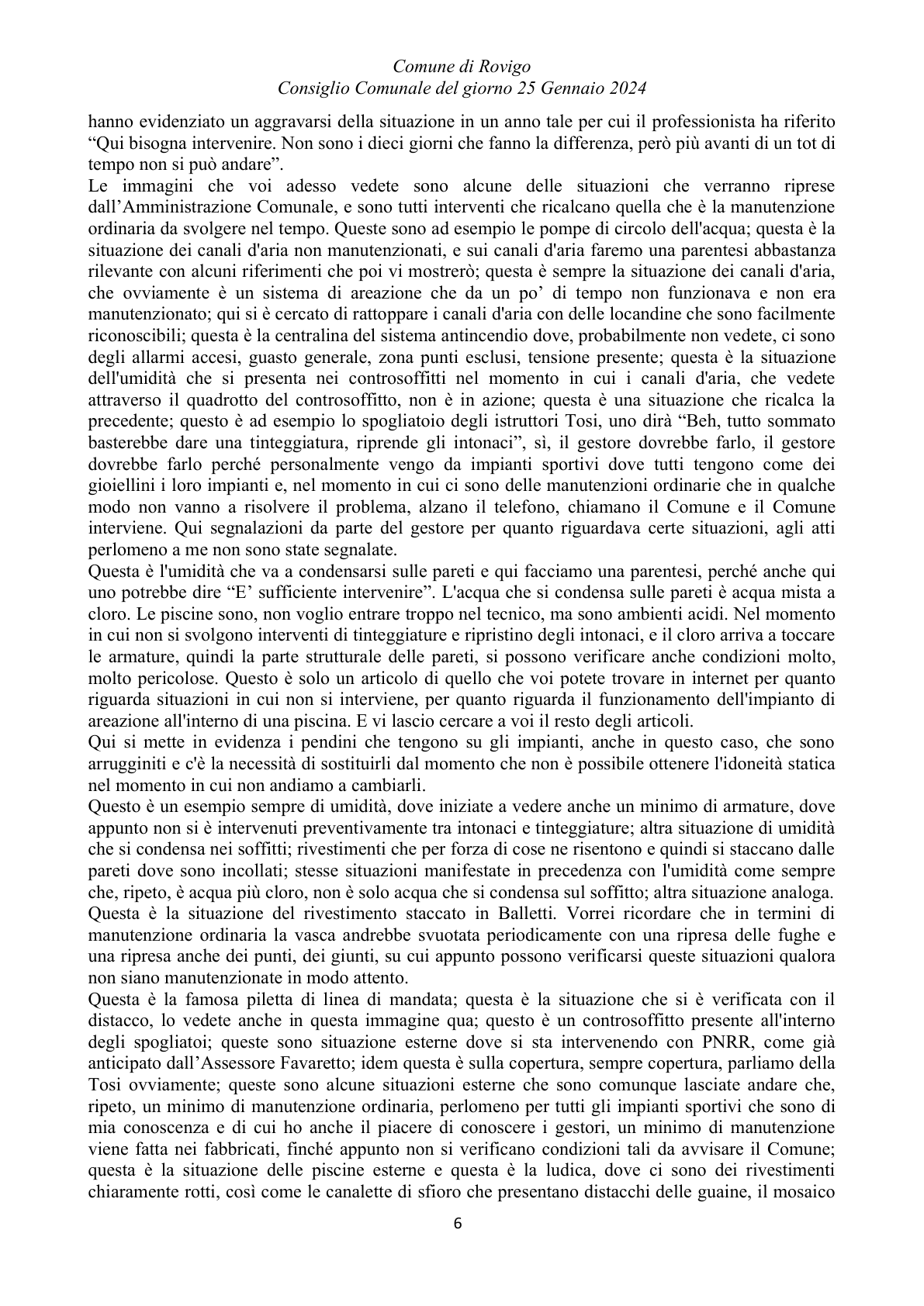 Pagina 6 del verbale