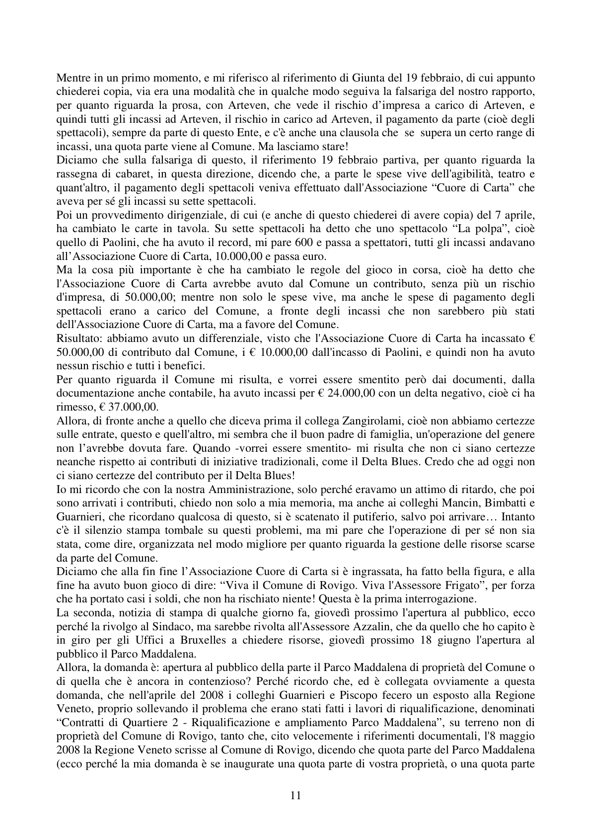 Pagina 11 del verbale