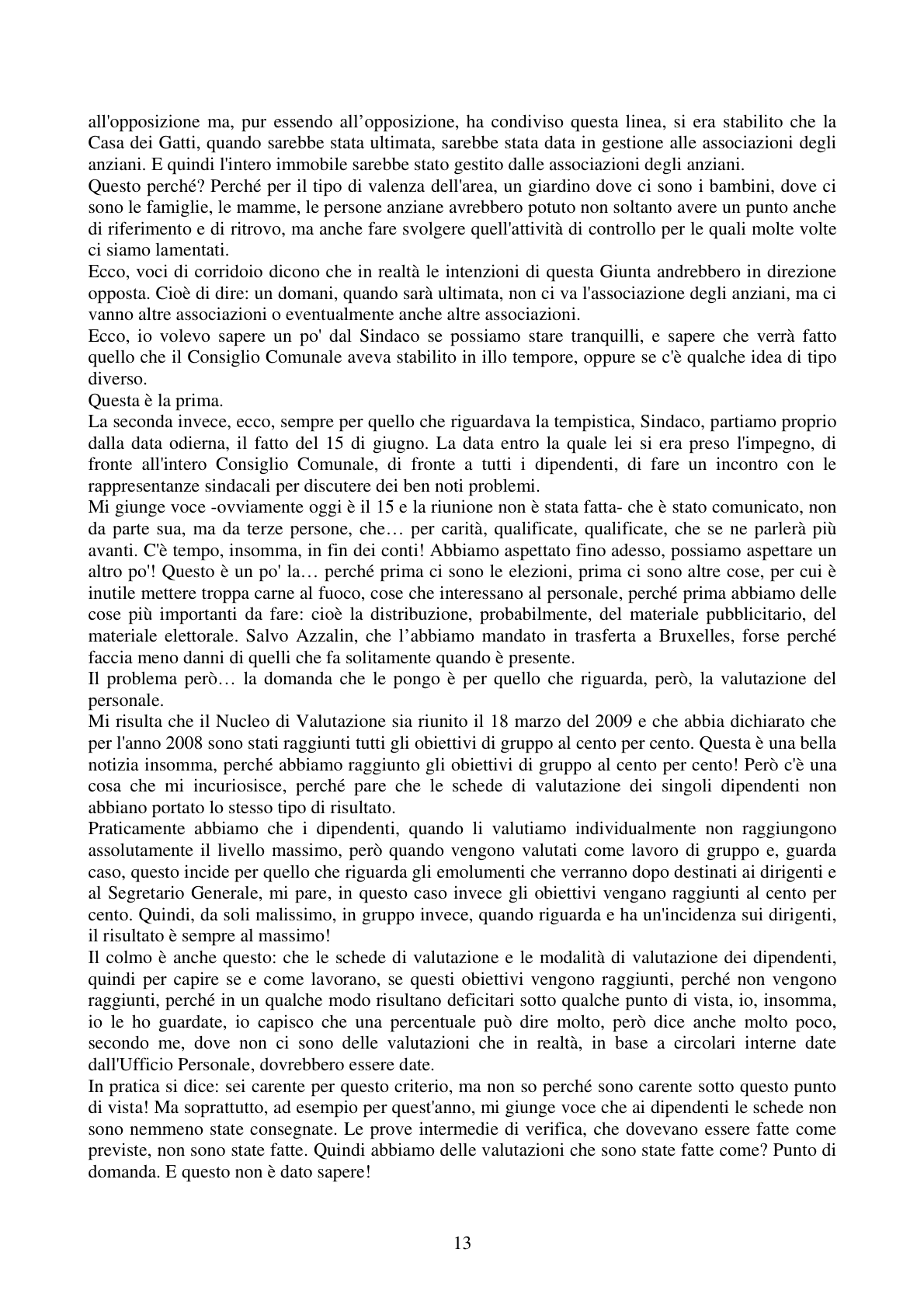 Pagina 13 del verbale