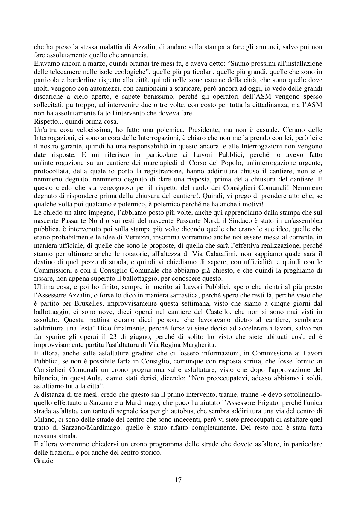 Pagina 17 del verbale