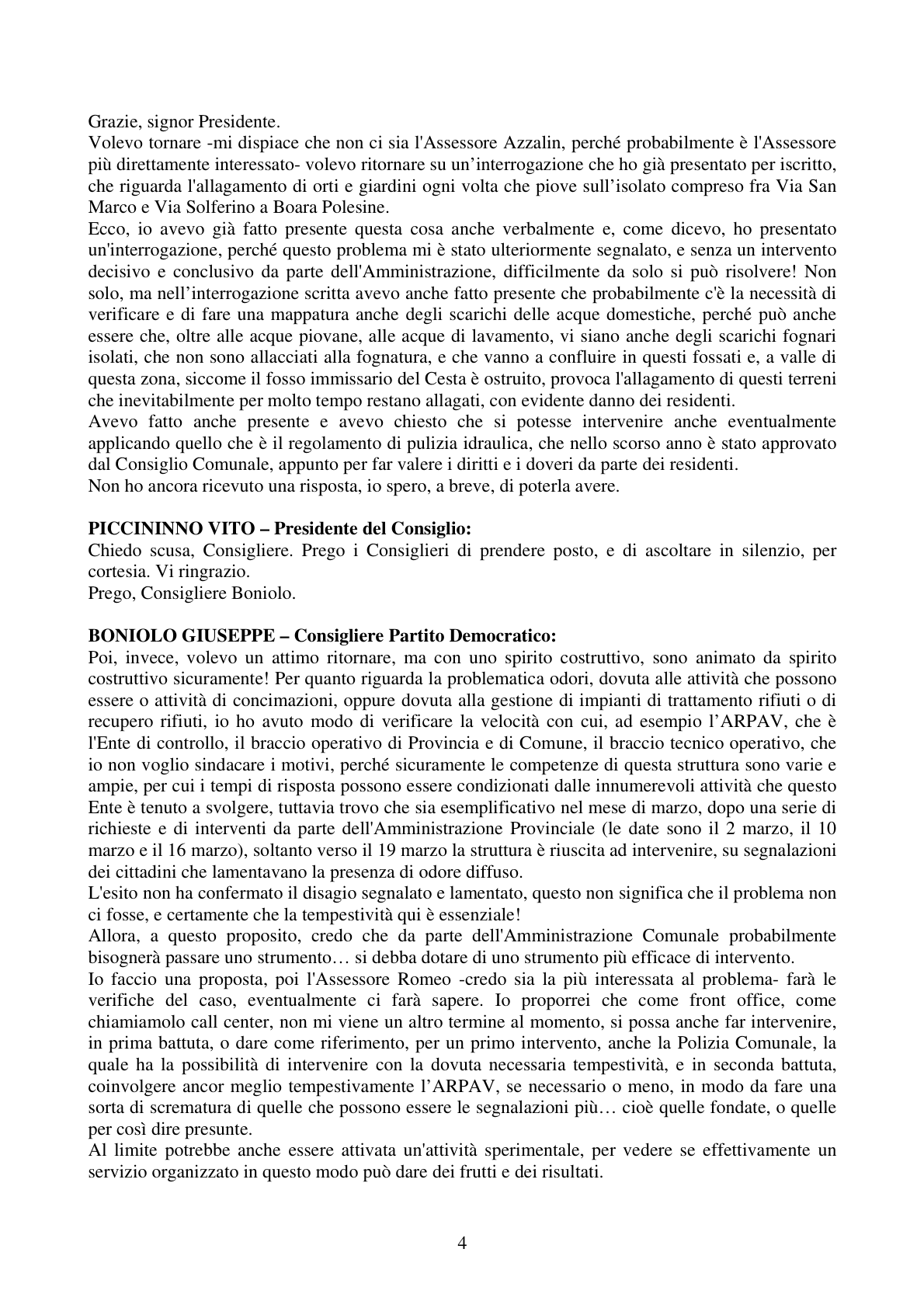 Pagina 4 del verbale
