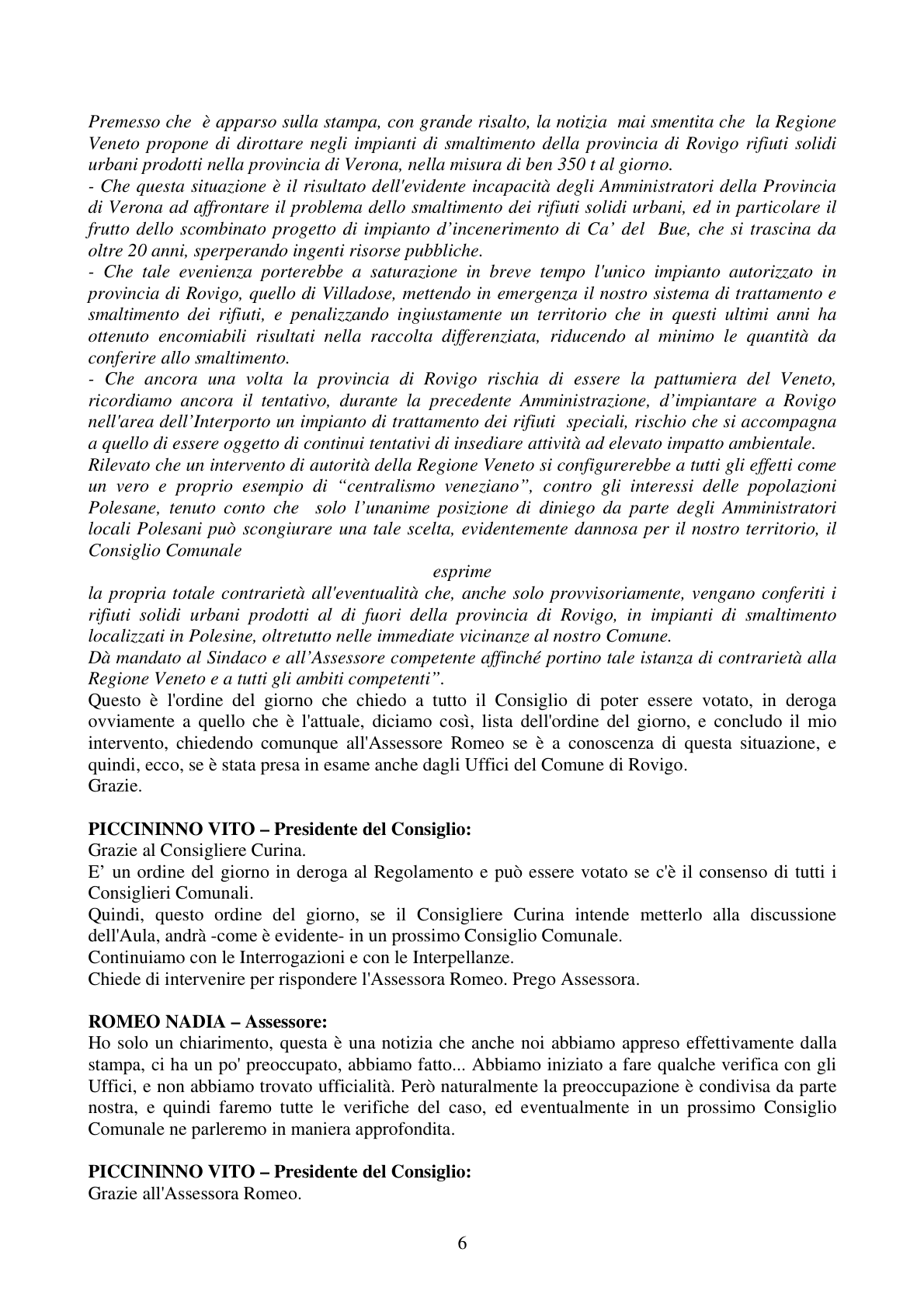 Pagina 6 del verbale