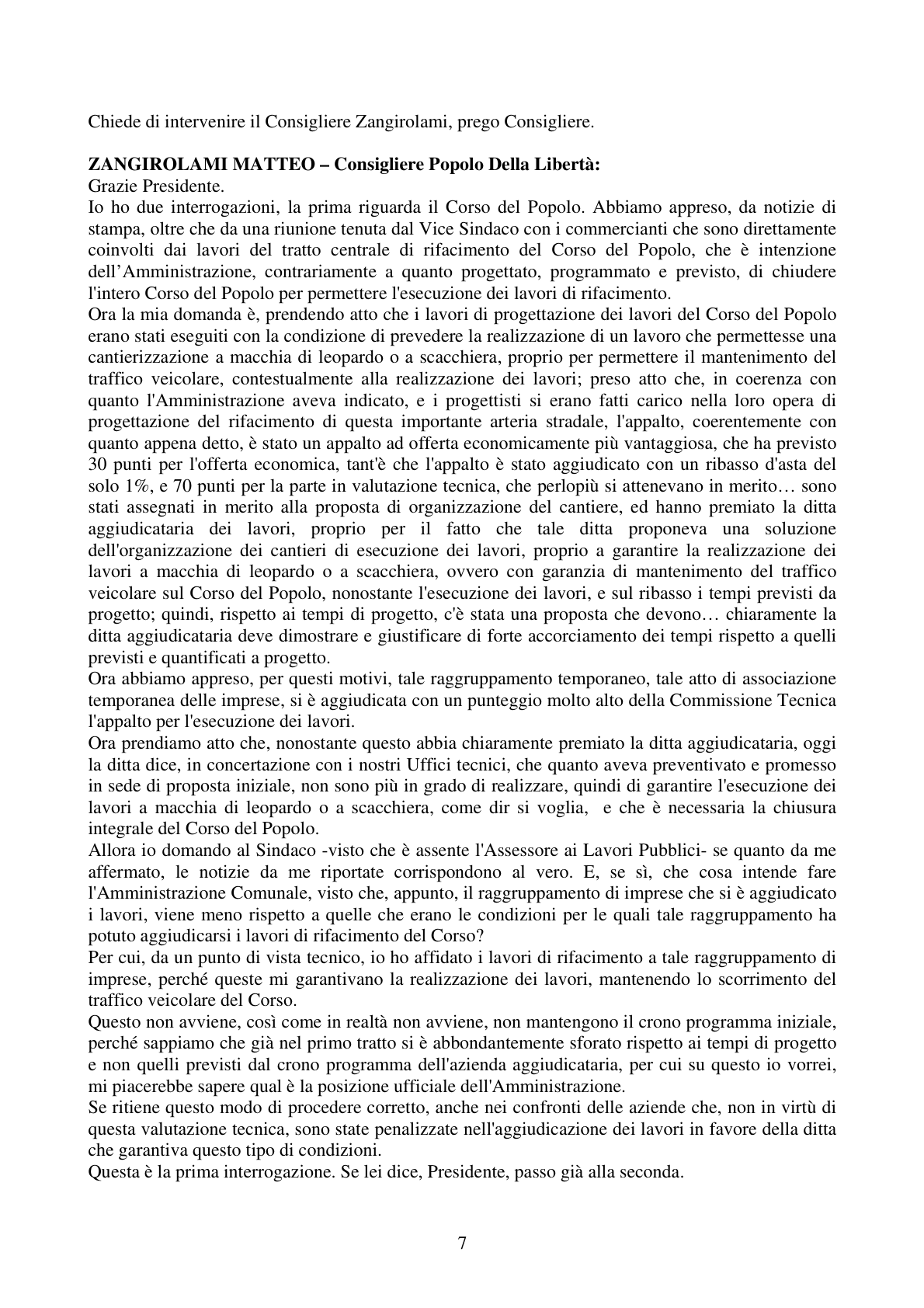 Pagina 7 del verbale