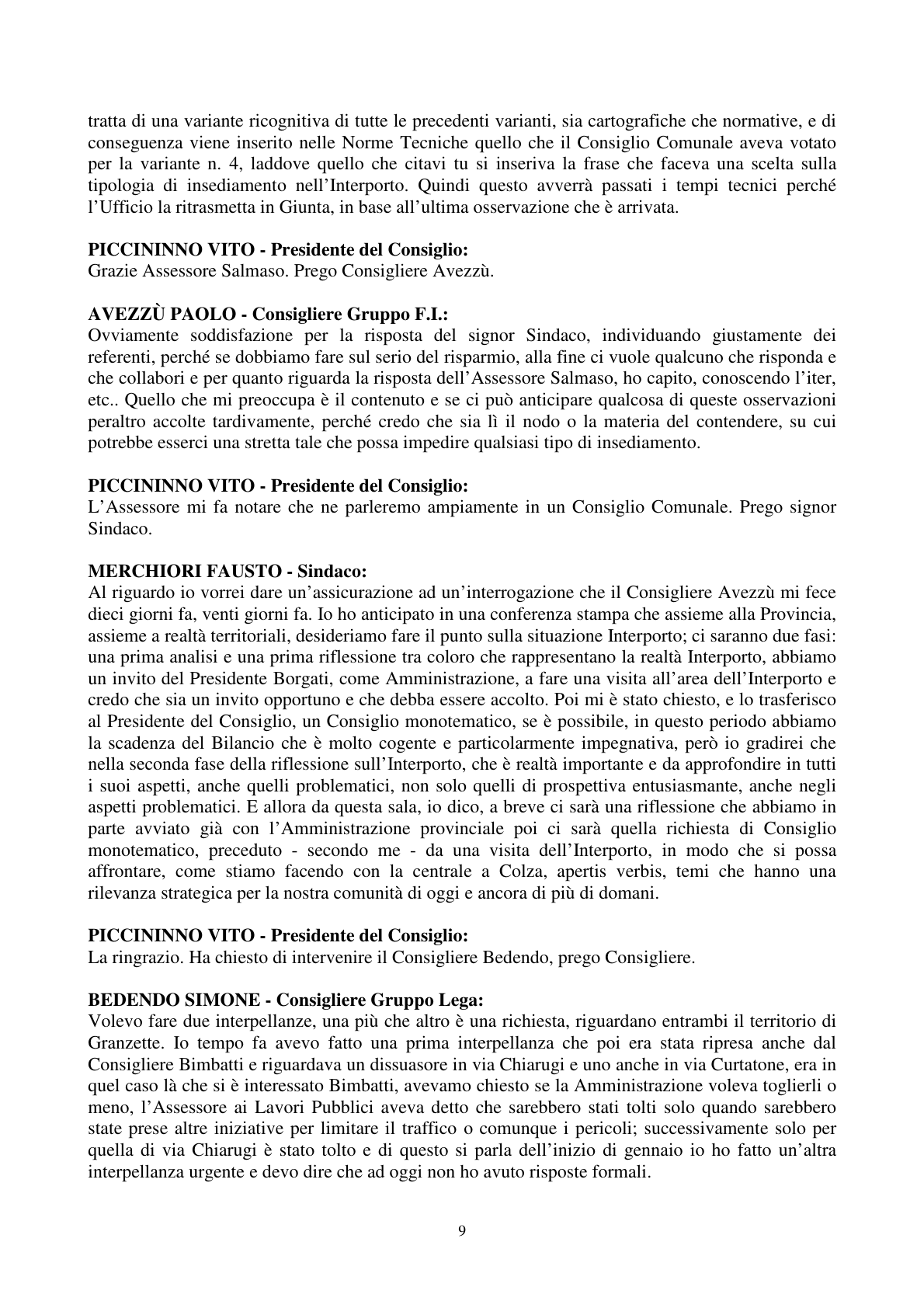 Pagina 10 del verbale