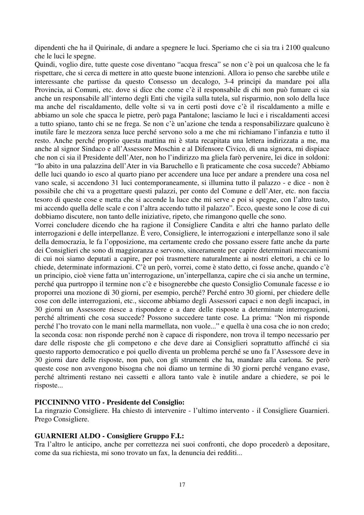 Pagina 18 del verbale