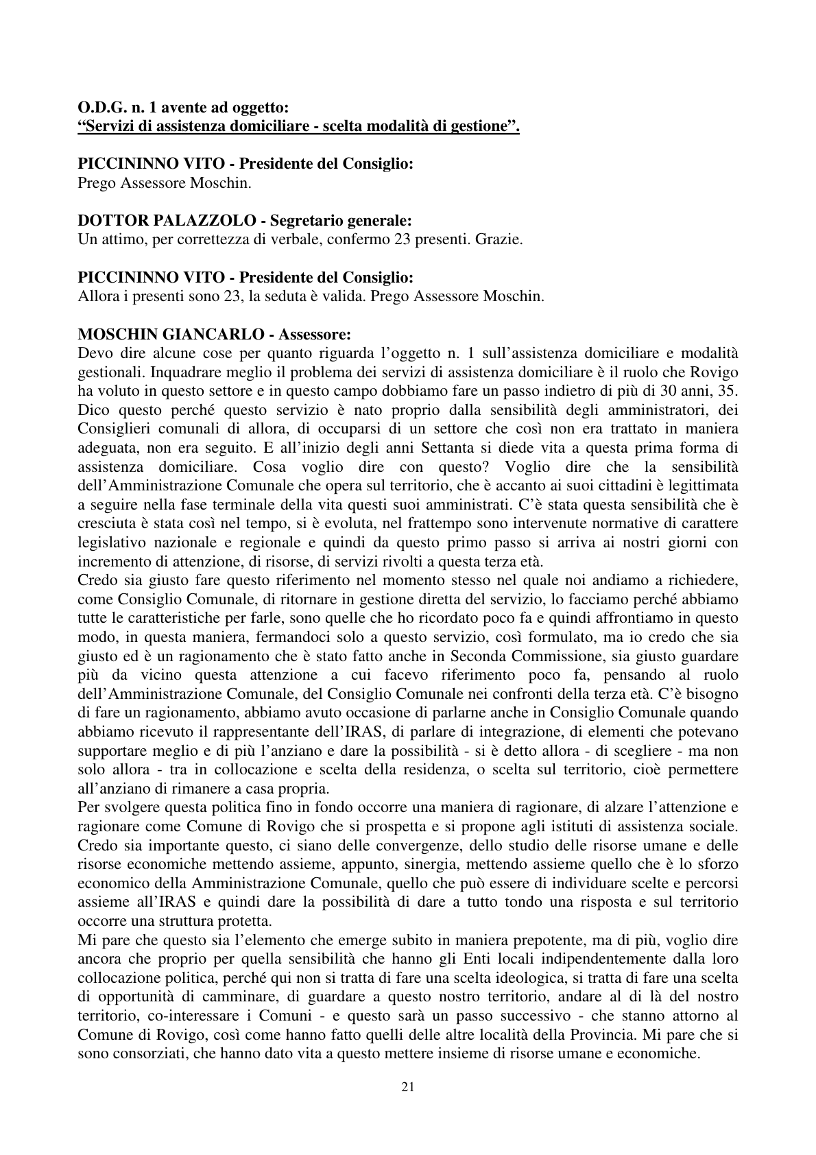 Pagina 22 del verbale